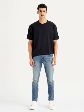 Men's 512 Light Blue Slim Tapered Fit Mid Rise Jeans Straight Leg Design