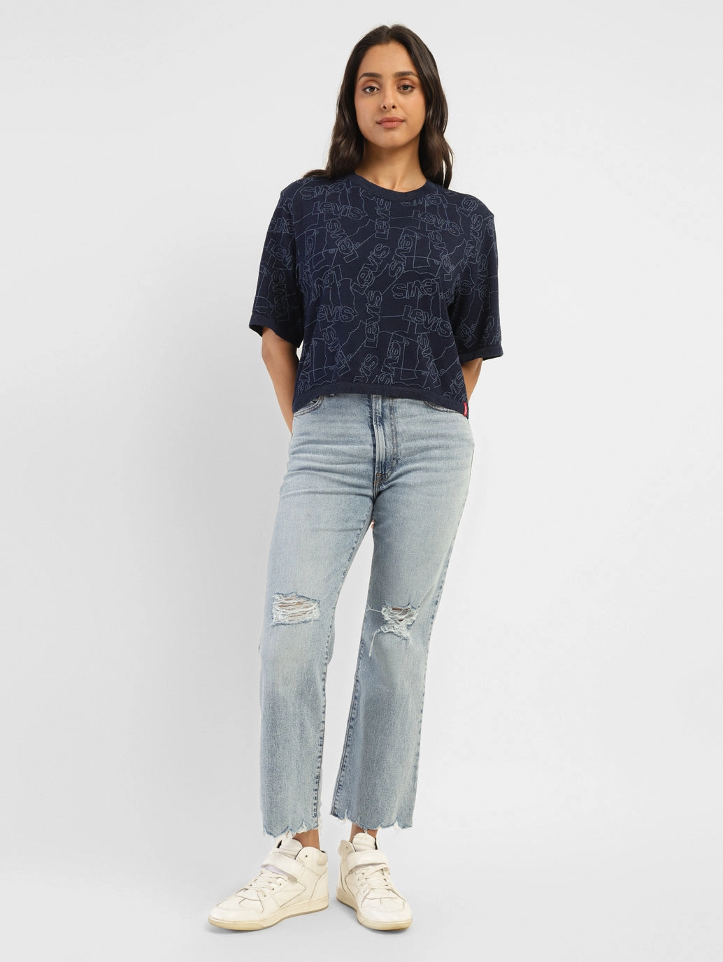 Chill Mode City Walk Smart Casual Women's Blue Bootcut Fit High Rise Jeans