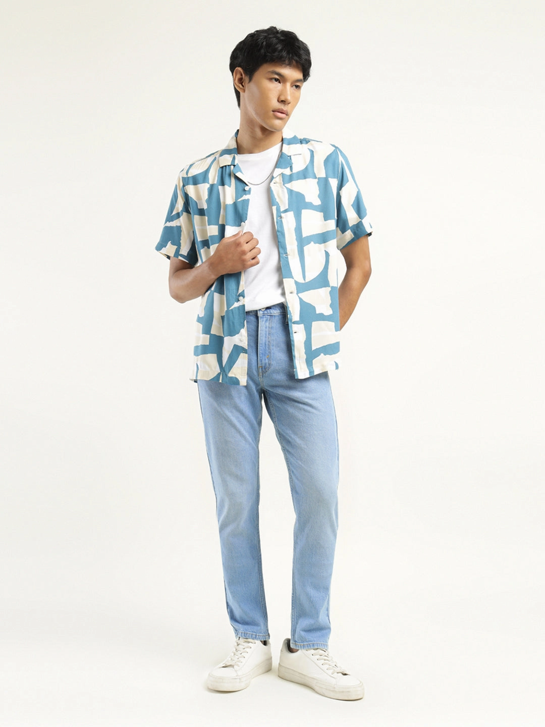 Men's 512 Indigo Slim Tapered Fit Mid Rise Jeans Multi Pocket Design