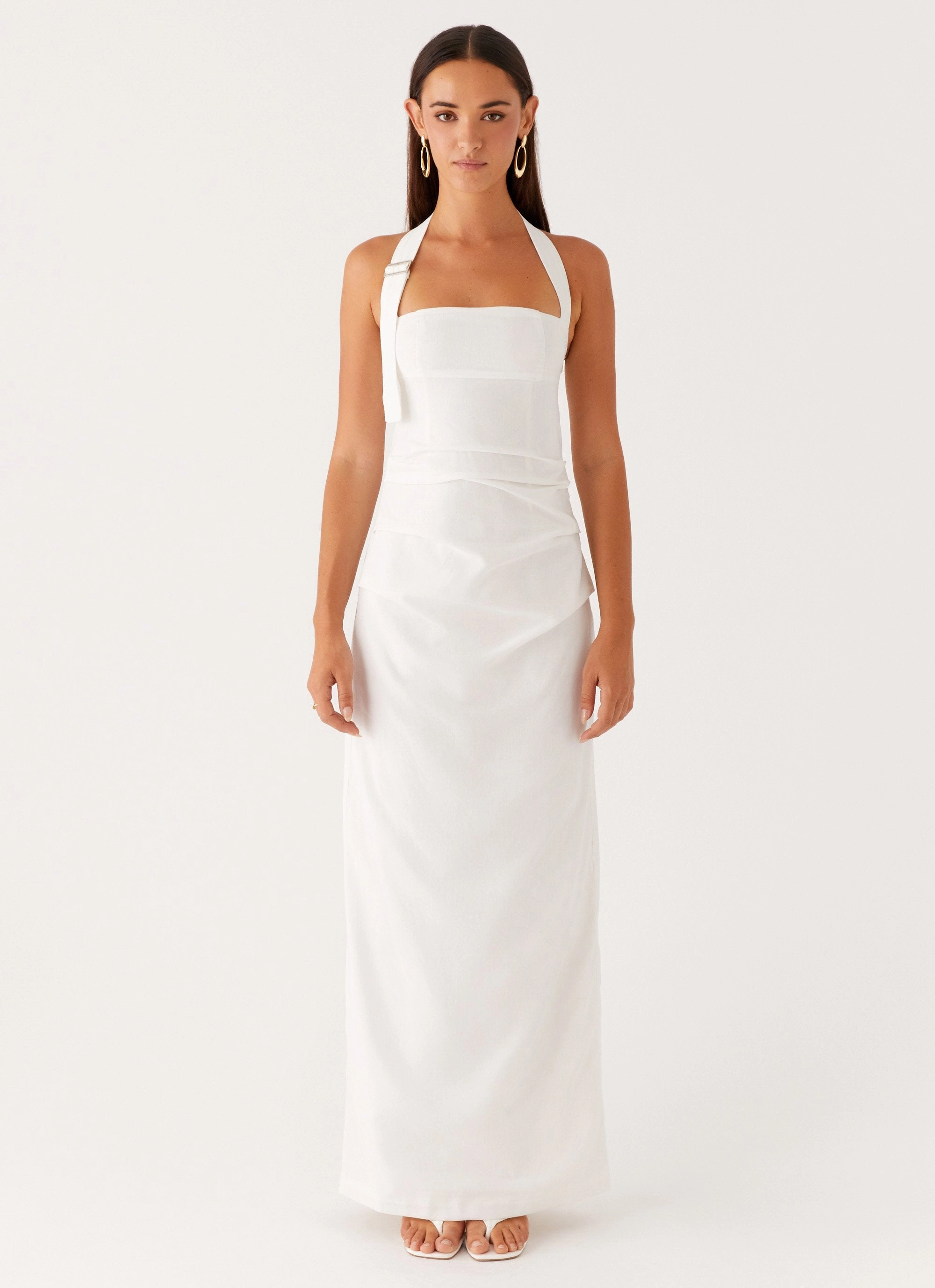 Rumour Has it Maxi Dress - White Professional Comfort Classic-style