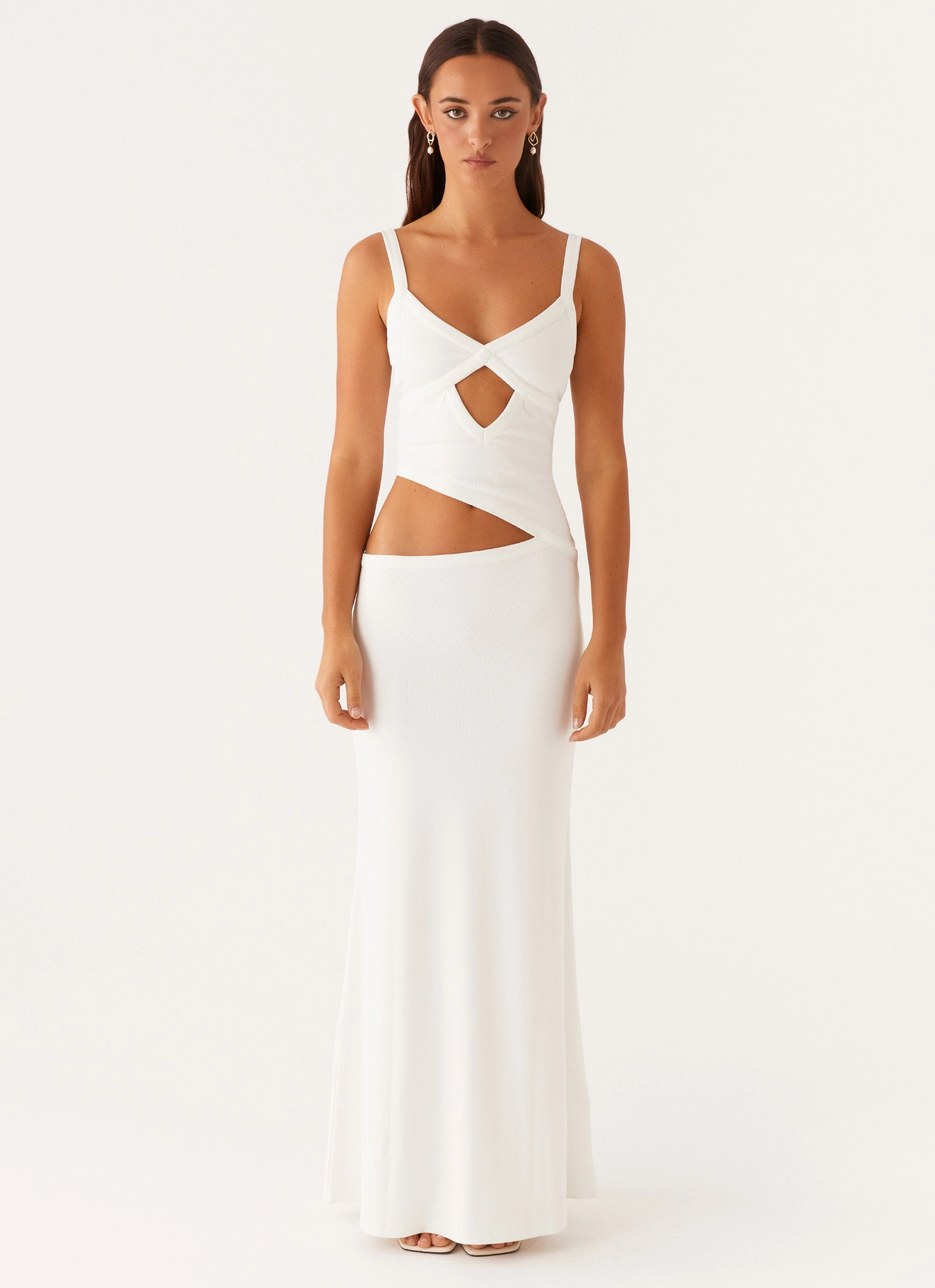 Soft Feel Jocelyn Maxi Dress - White