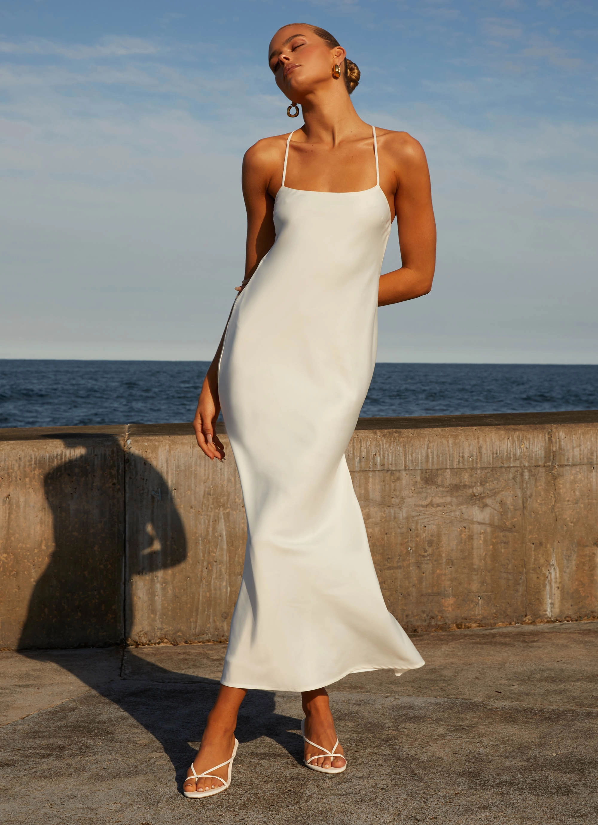 Runway Royalty Maxi Dress - White Inner Glow