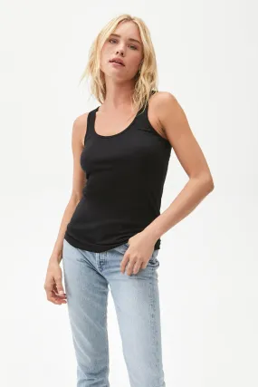 Sarah Boyfriend Tank | Black, White Periwinkle, Lake Casual Basic Wear Daily Casual