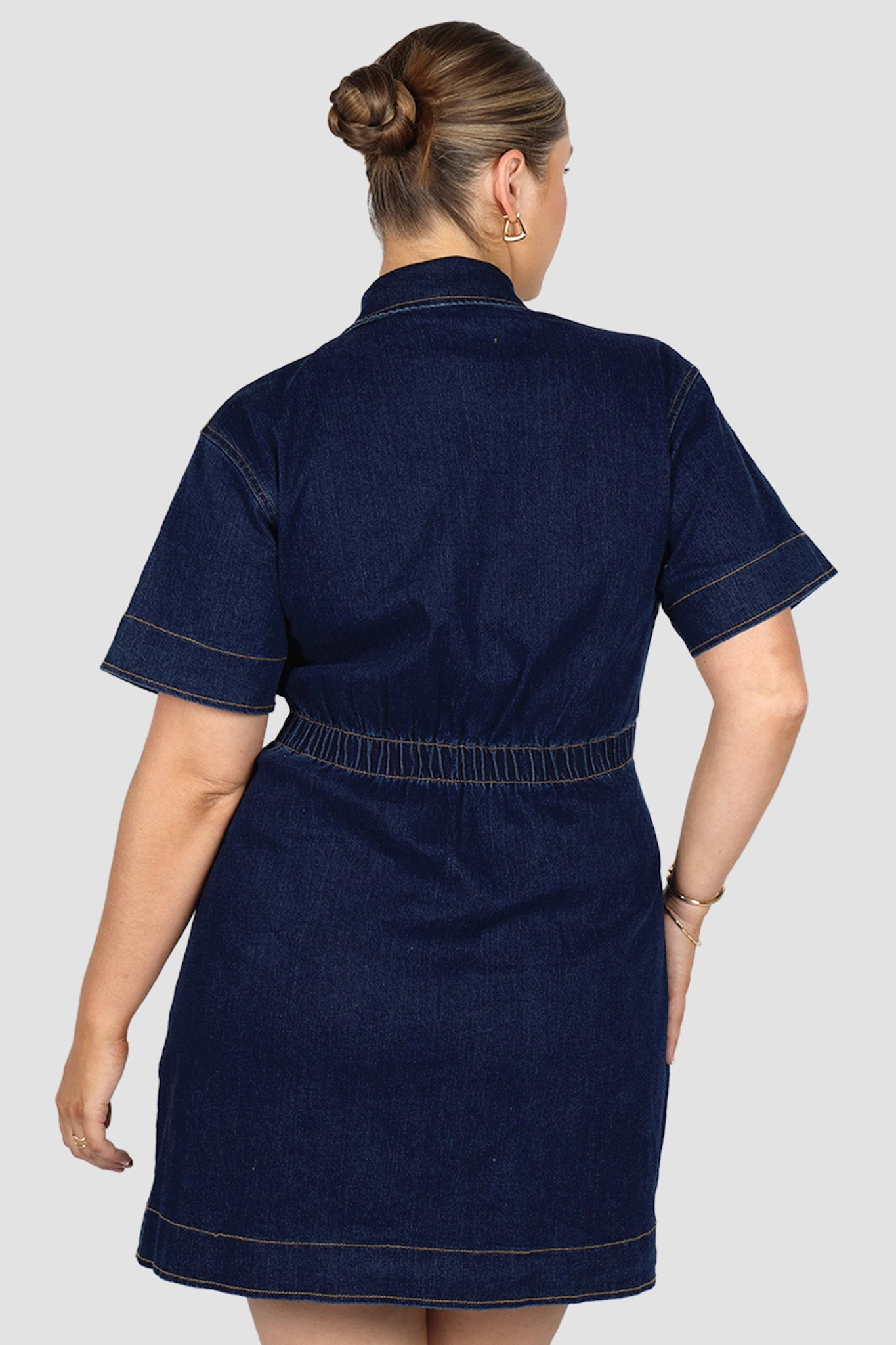 SAVEIRA DENIM DRESS MIDNIGHT Cool Undertone