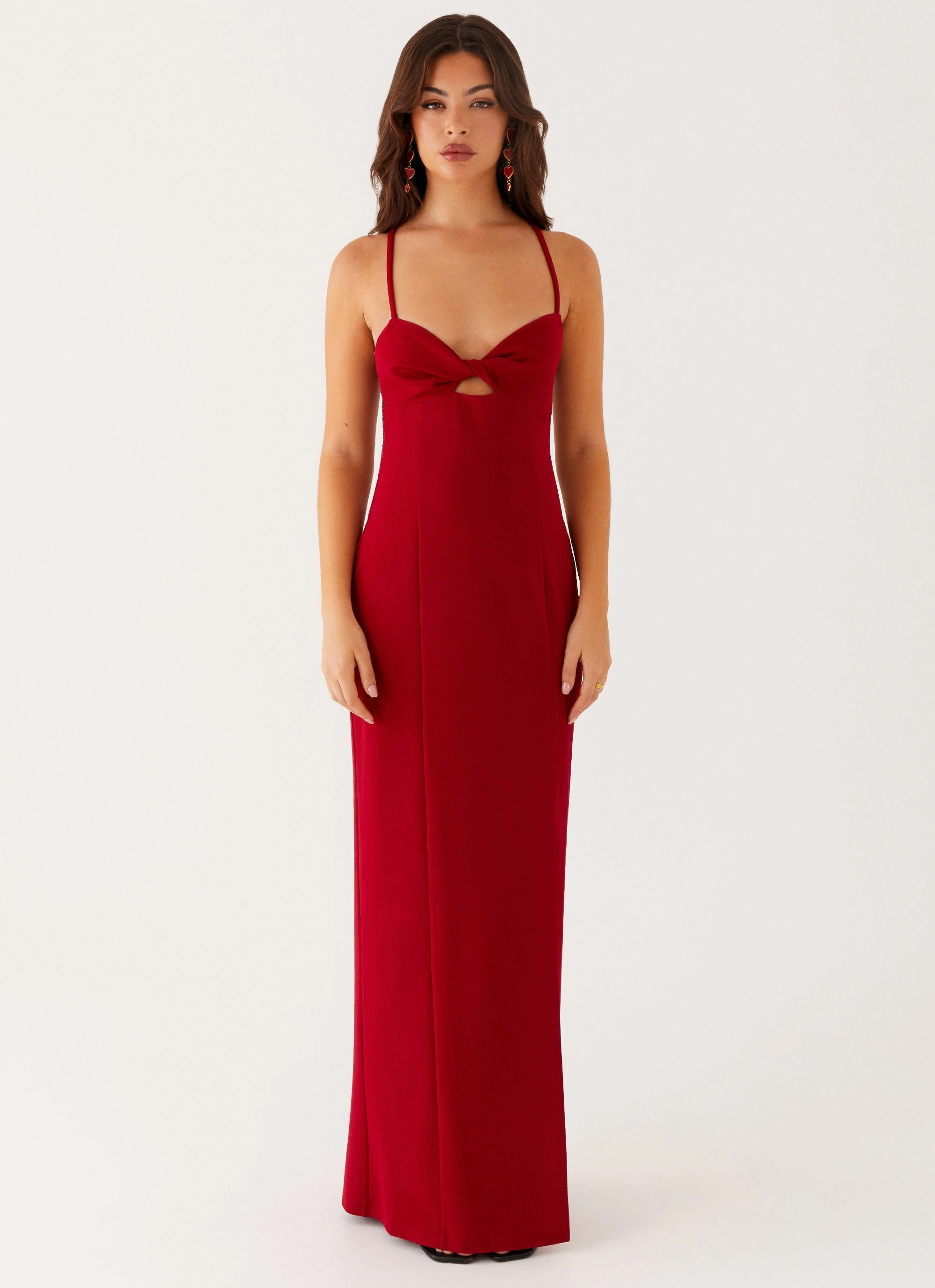 Clean Flow Urban Classic Heartbreaker Maxi Dress - Deep Red