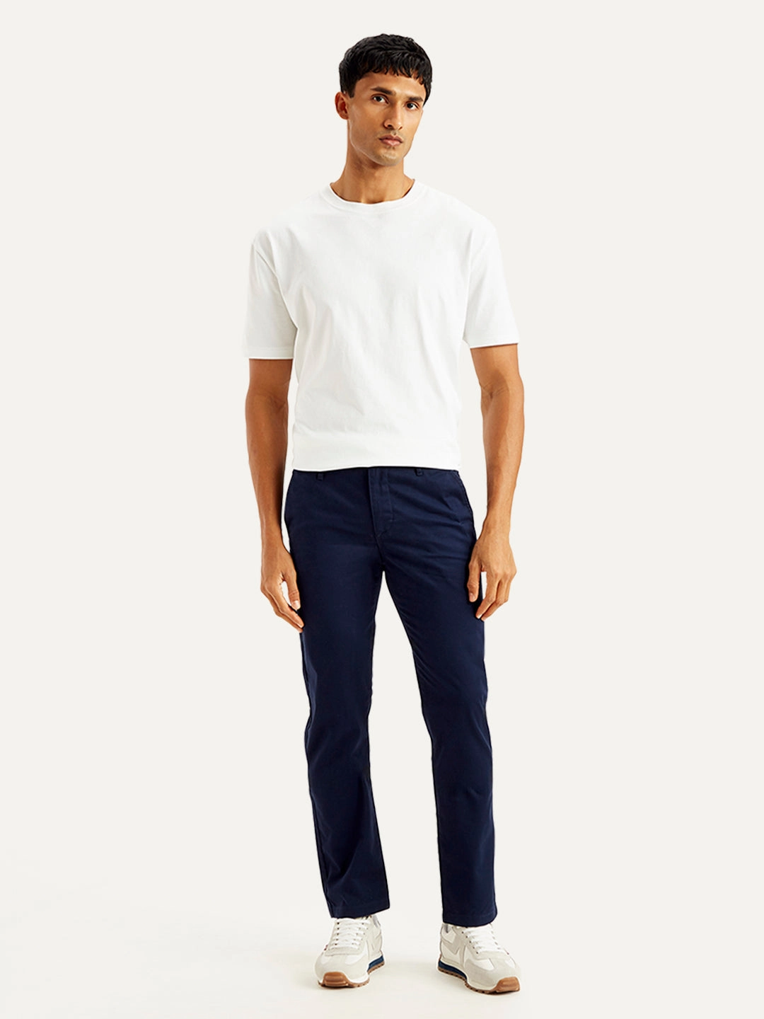 Premium Look Warm Fit Men's Navy Slim Fit Chinos