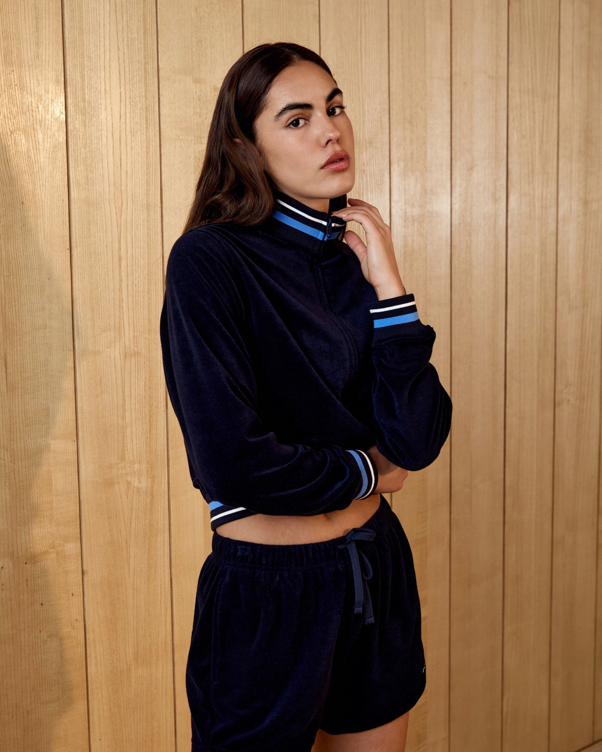 Terry Towelling Shorts - Navy Blue Sport Layer