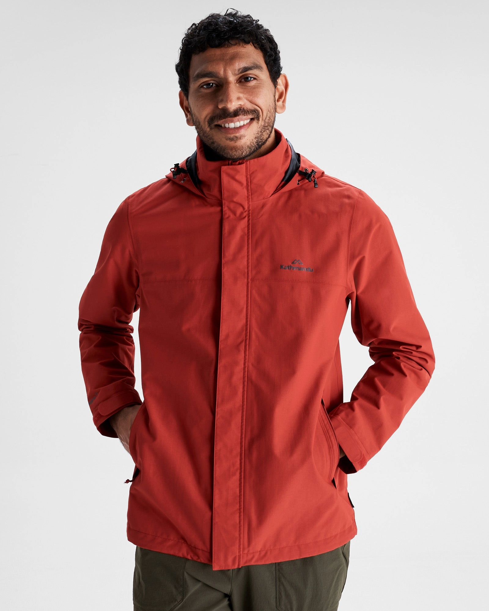 Men's Andulo 2-layer Rain Jacket - Spicy Chilli Pepper Modular Layering Compatibility