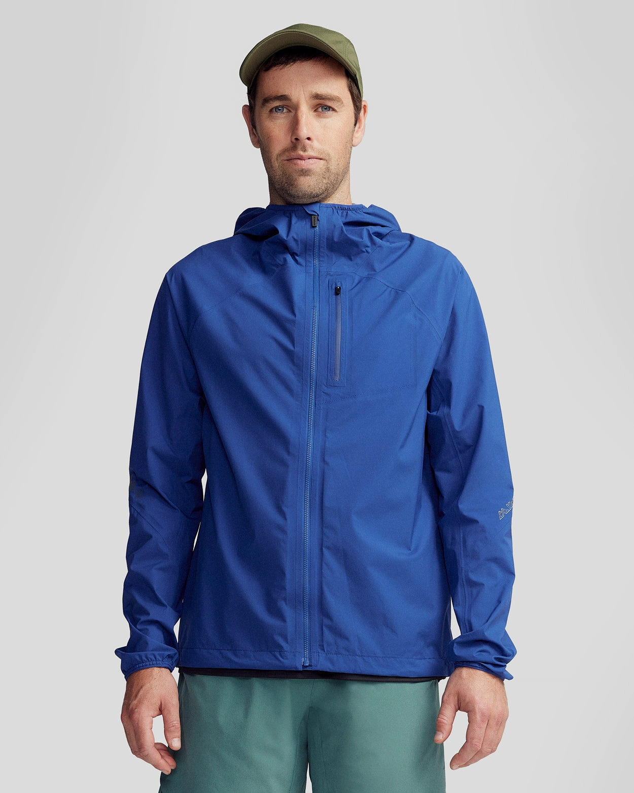 Flexible Joint Articulation Men's Seeker 2.5L Rain Jacket - Bright Navy