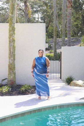 SELAYA DRESS AZURE WASH Neutral Tones Soft Comfort