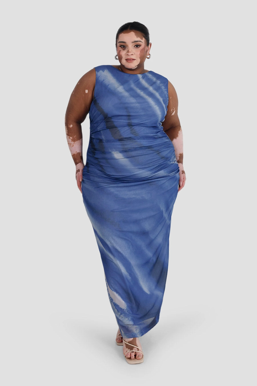 SELAYA DRESS AZURE WASH Night Ready Soft Layering