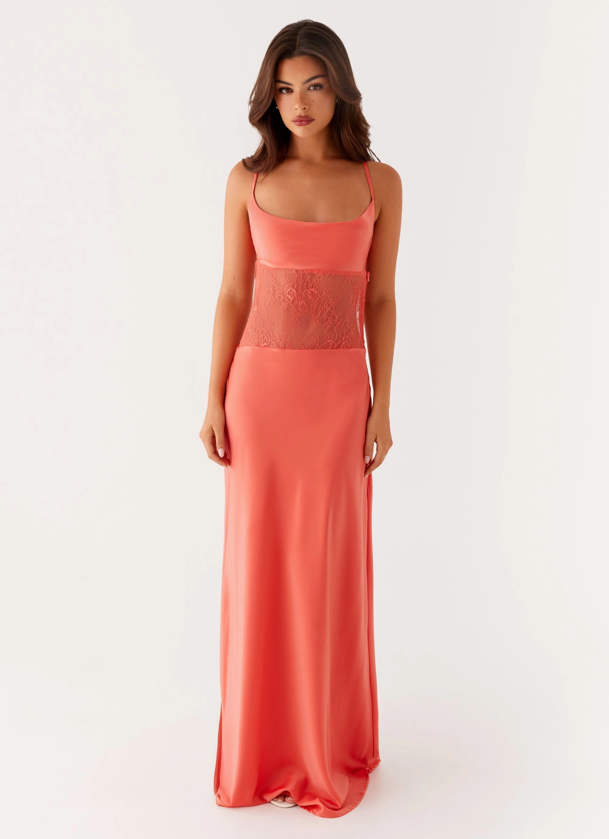Shae Maxi Dress - Tangerine Evening Ready