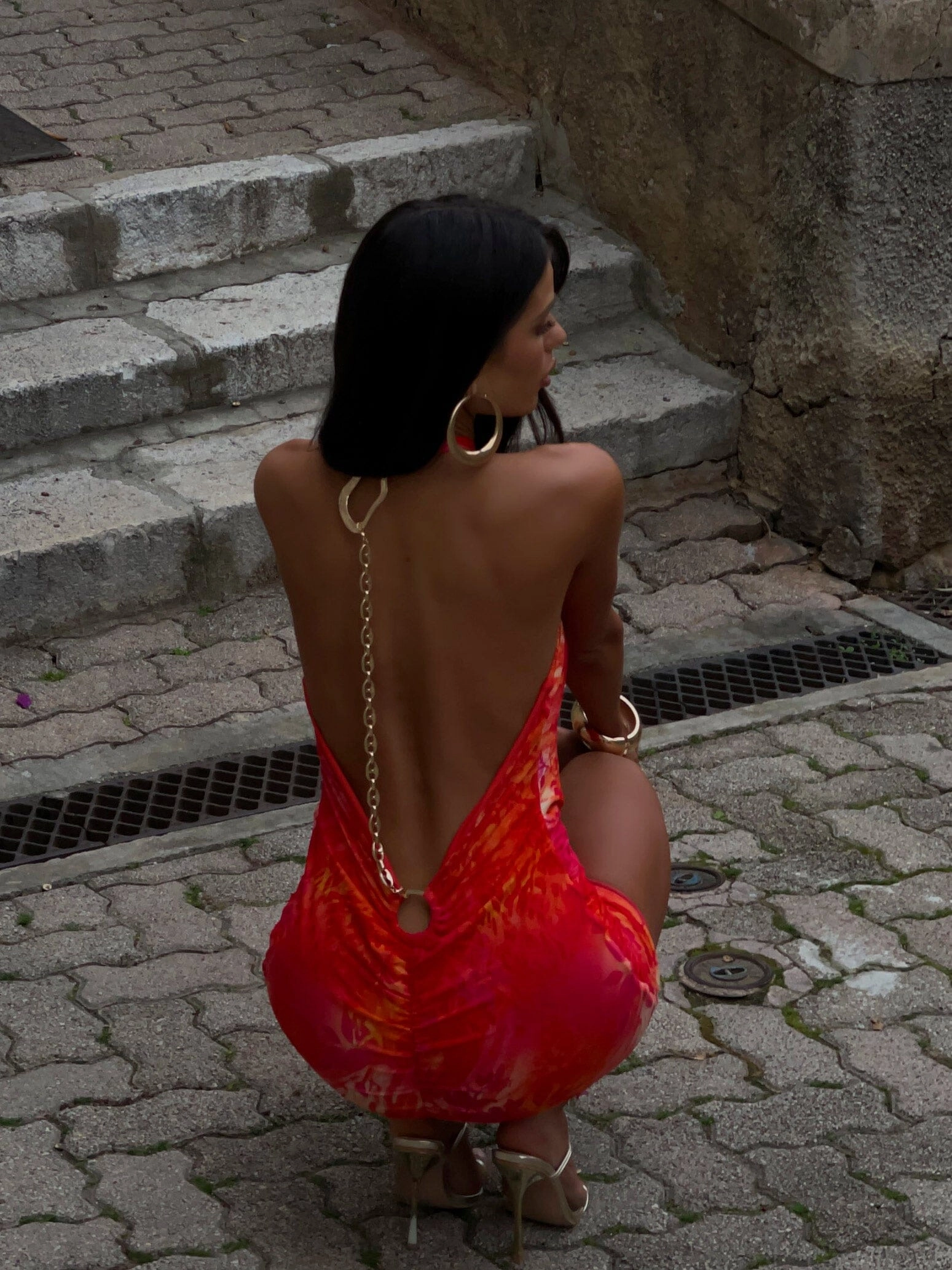 packable Calm Grace SHANTI MINI DRESS TROPICANA