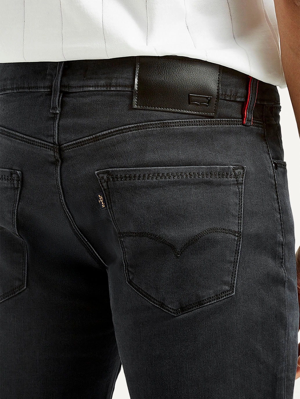 No Hassle Fit Men's Redloop 511 Charcoal Grey Slim Fit Mid Rise Jeans