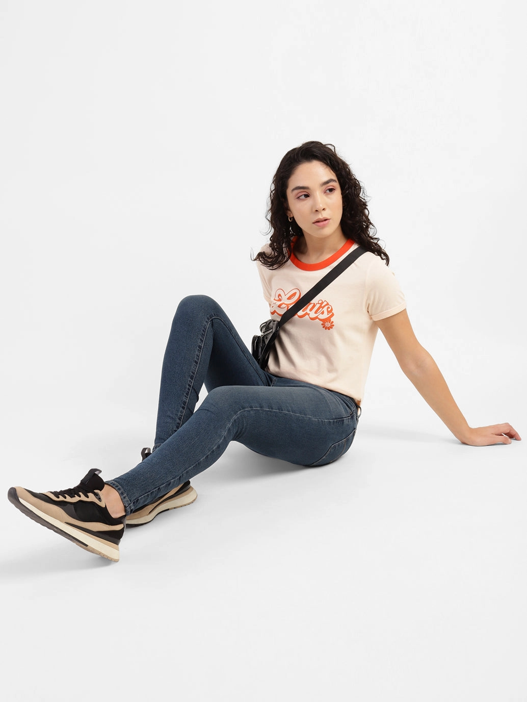 Women's 710 Blue Skinny Fit Mid Rise Jeans No Gap Waist Daily Musthave