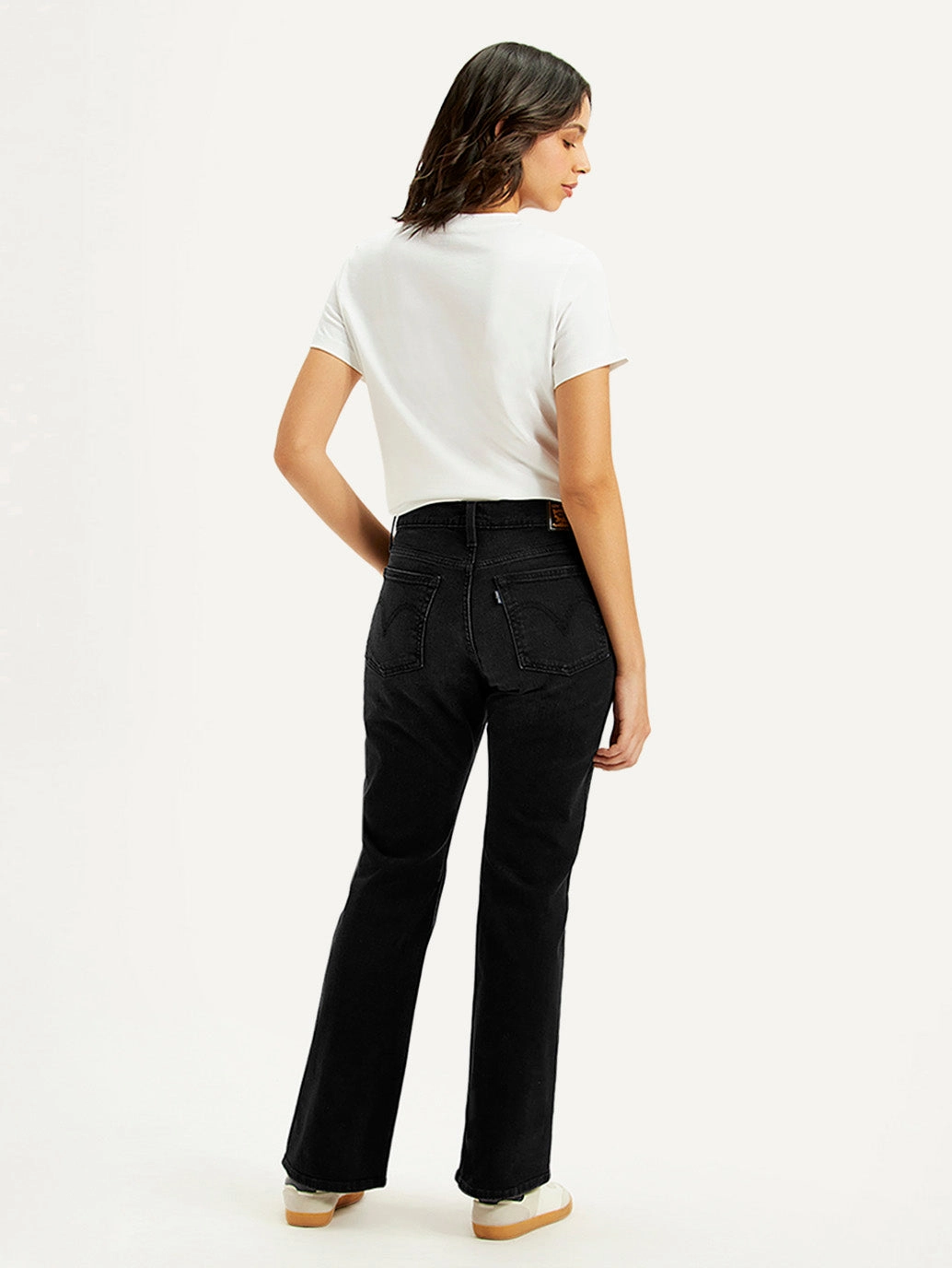 Women's Black Wedgie Bootcut Fit Mid Rise Jeans Always Needed Body Friendly