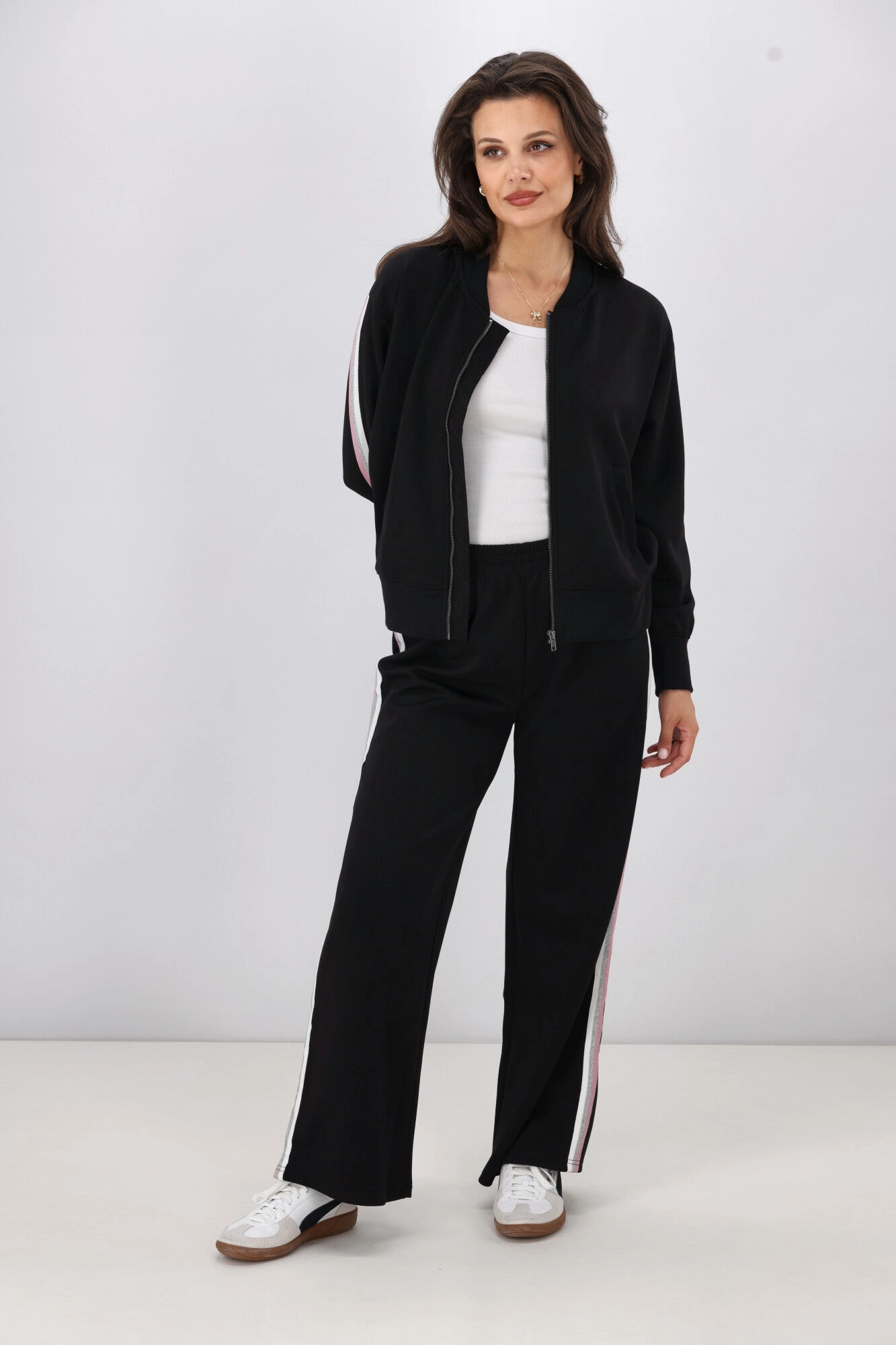 All Year Shine On Label Maddie Bomber Jacket Black