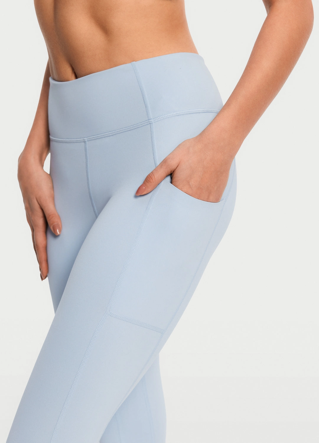 Bonded Seamless Edges Side Pocket Leggings