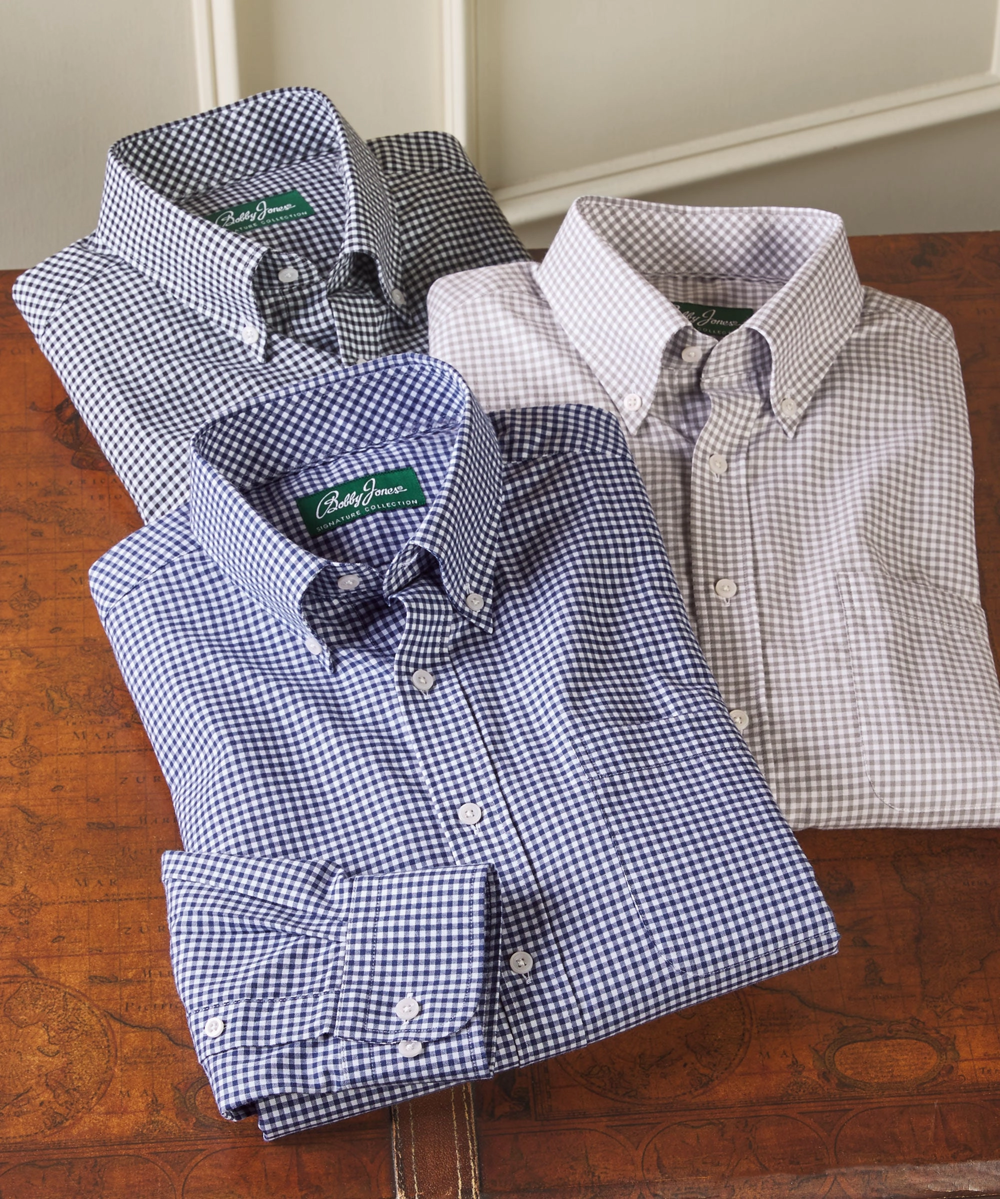 Seasonal Collection Signature Brushed Cotton Gingham Sport Shirt