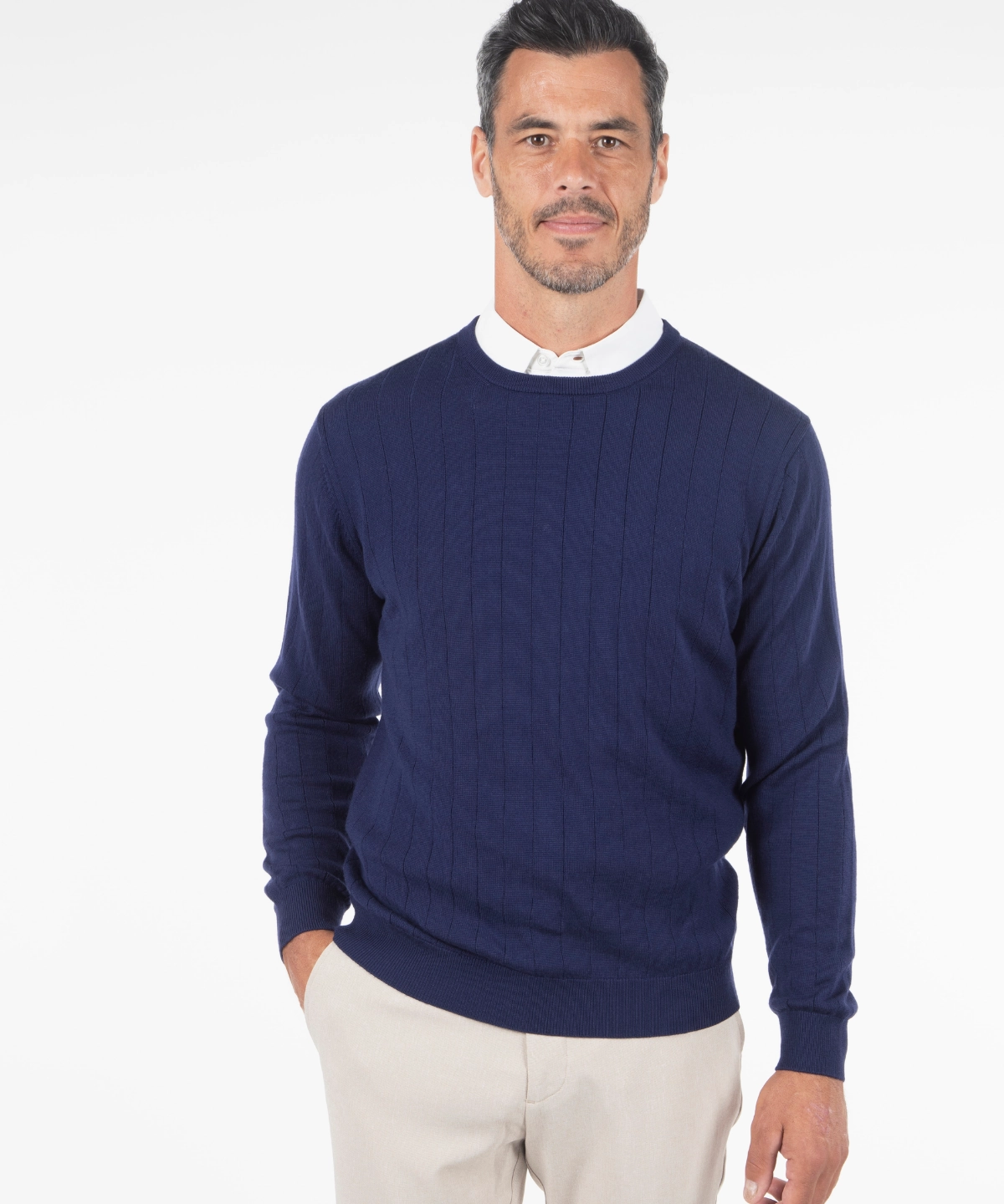 Signature Merino Crew Neck Pullover Antibacterial Finish
