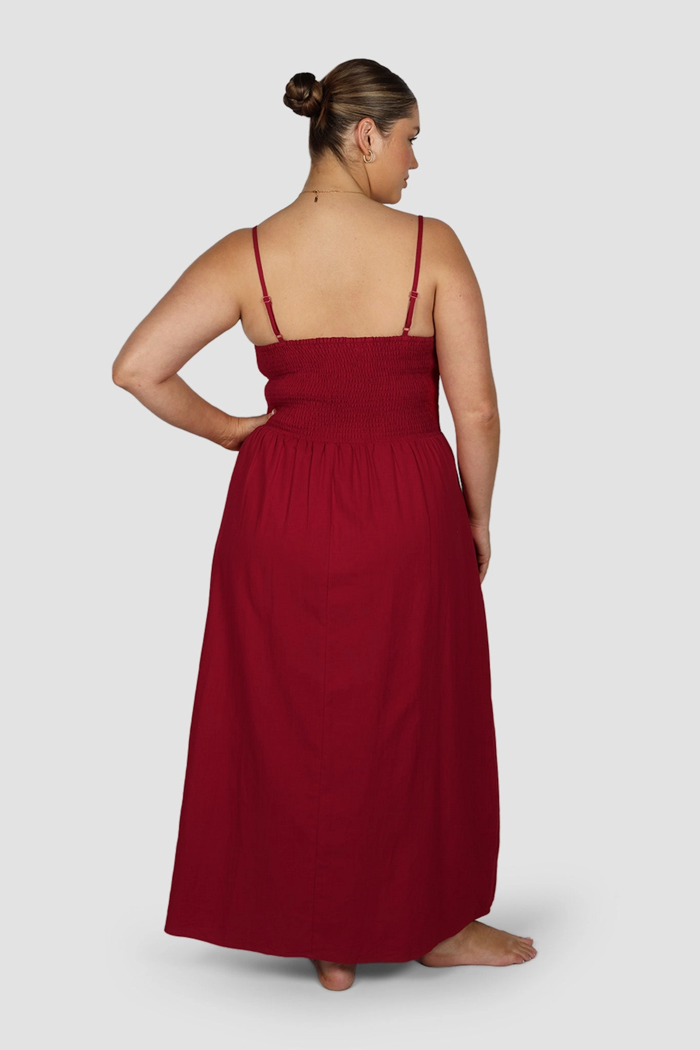 Casual Feel Flattering Waist YARA DRESS RED