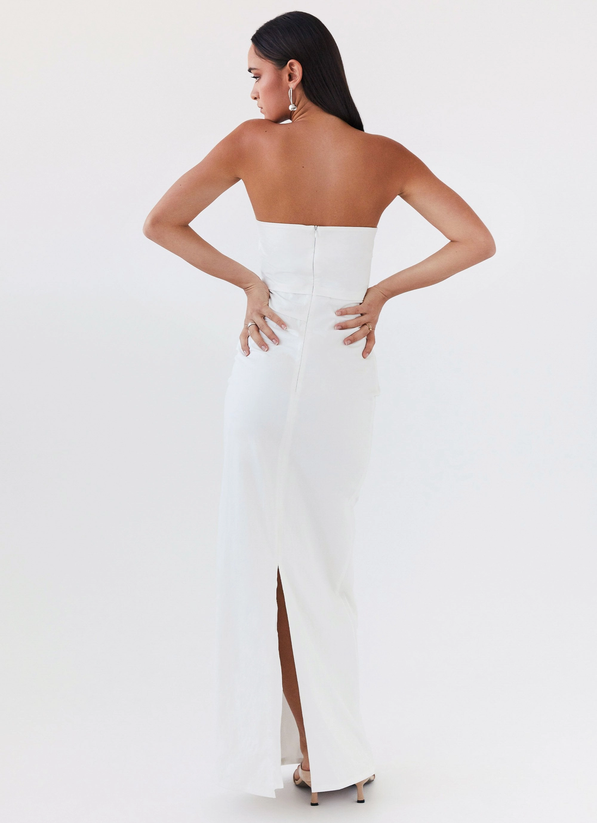 Easy to Wear Danielle Strapless Maxi Dress - White