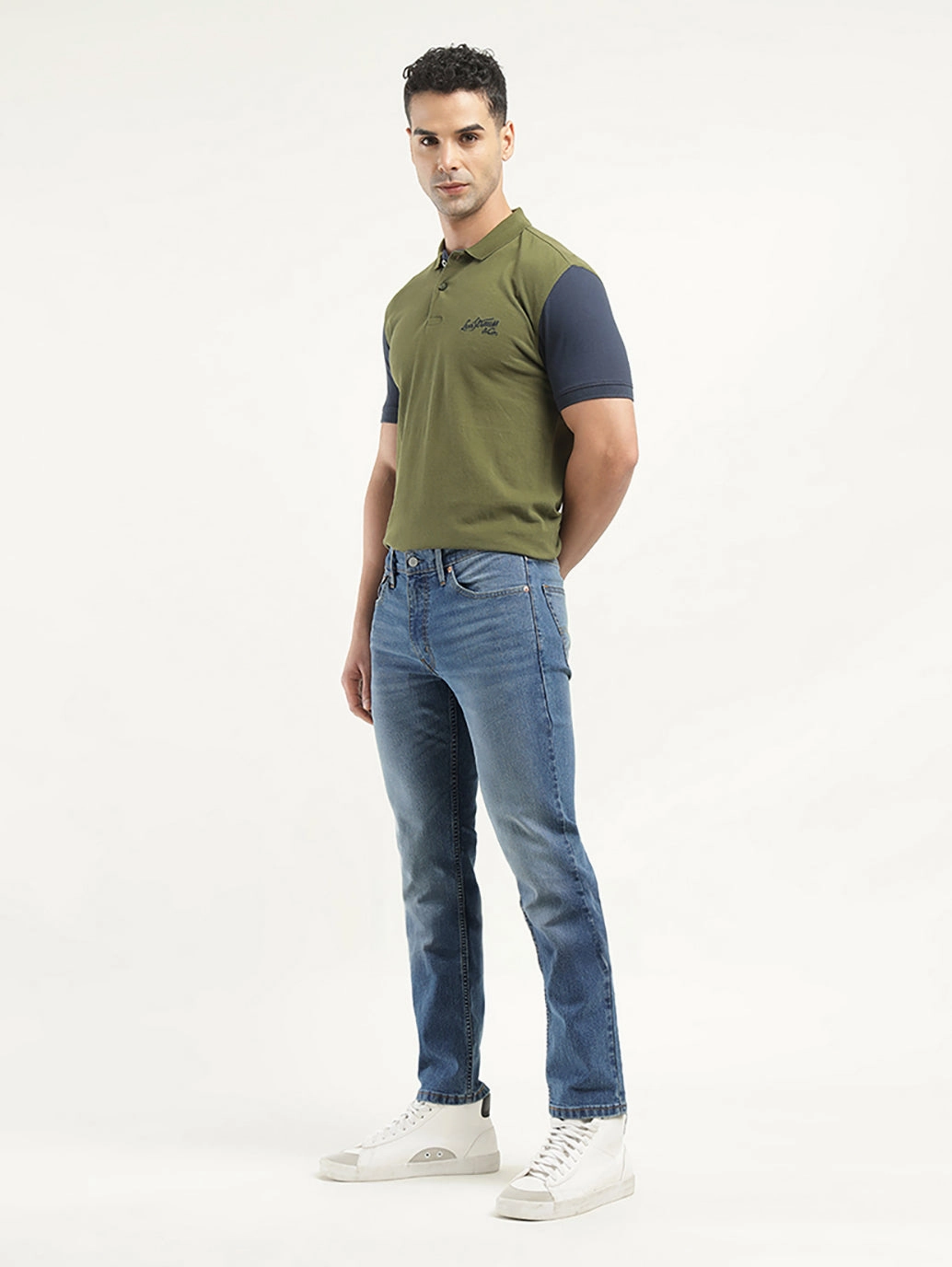 Easywear Style Mid Rise Fit Men's 511 Indigo Slim Fit Mid Rise Jeans