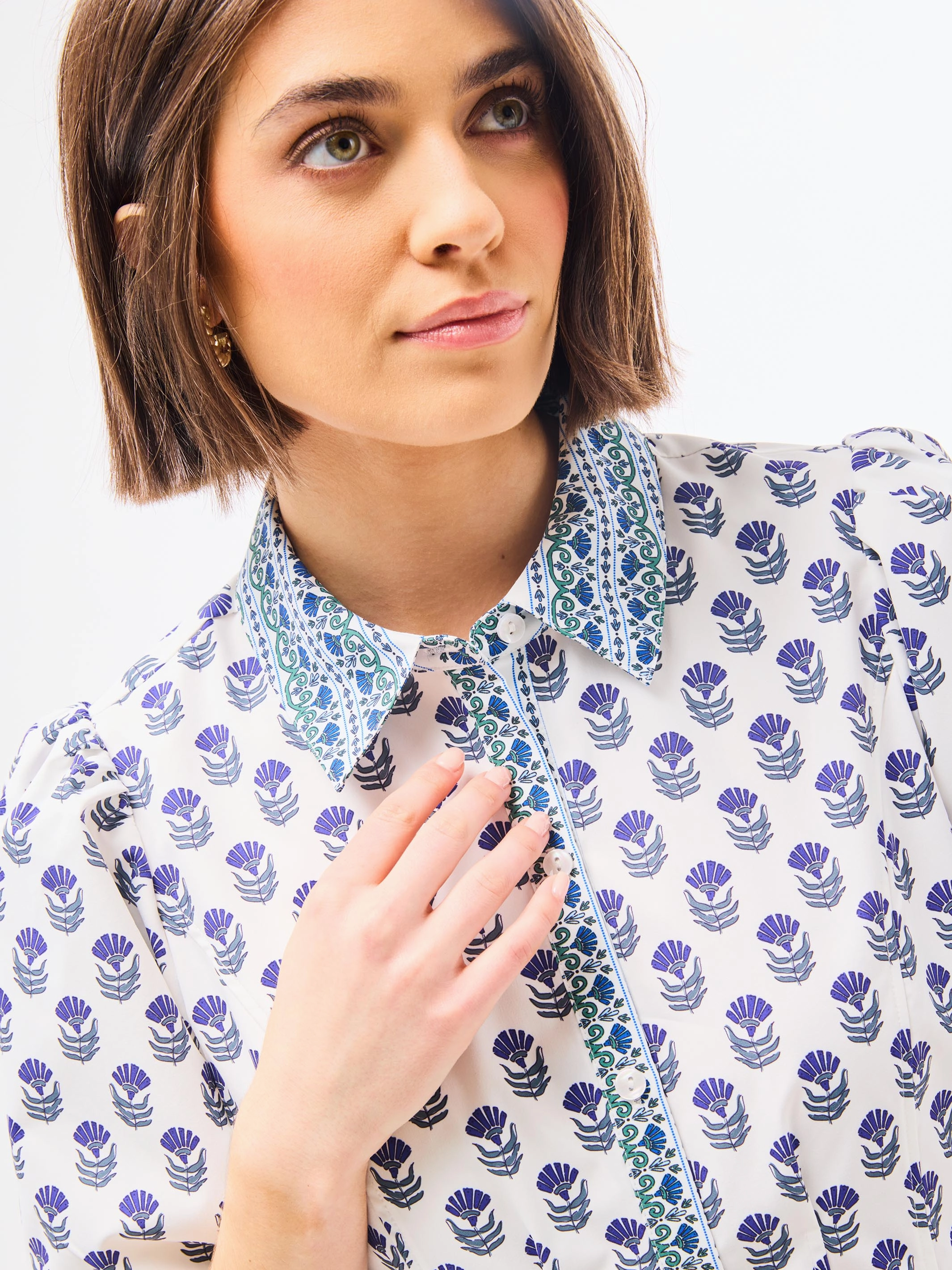 Sophisticated Look Classic Fit FINAL SALE - Rory Dress | Floral Foulard Navy