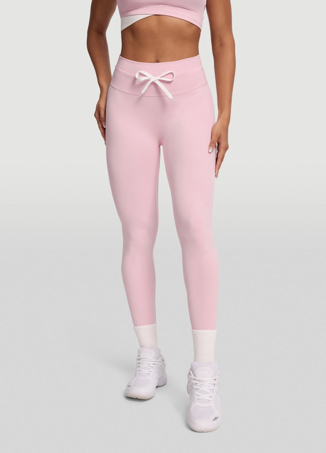 Sleek Drawstring Leggings High-Quality Fabric