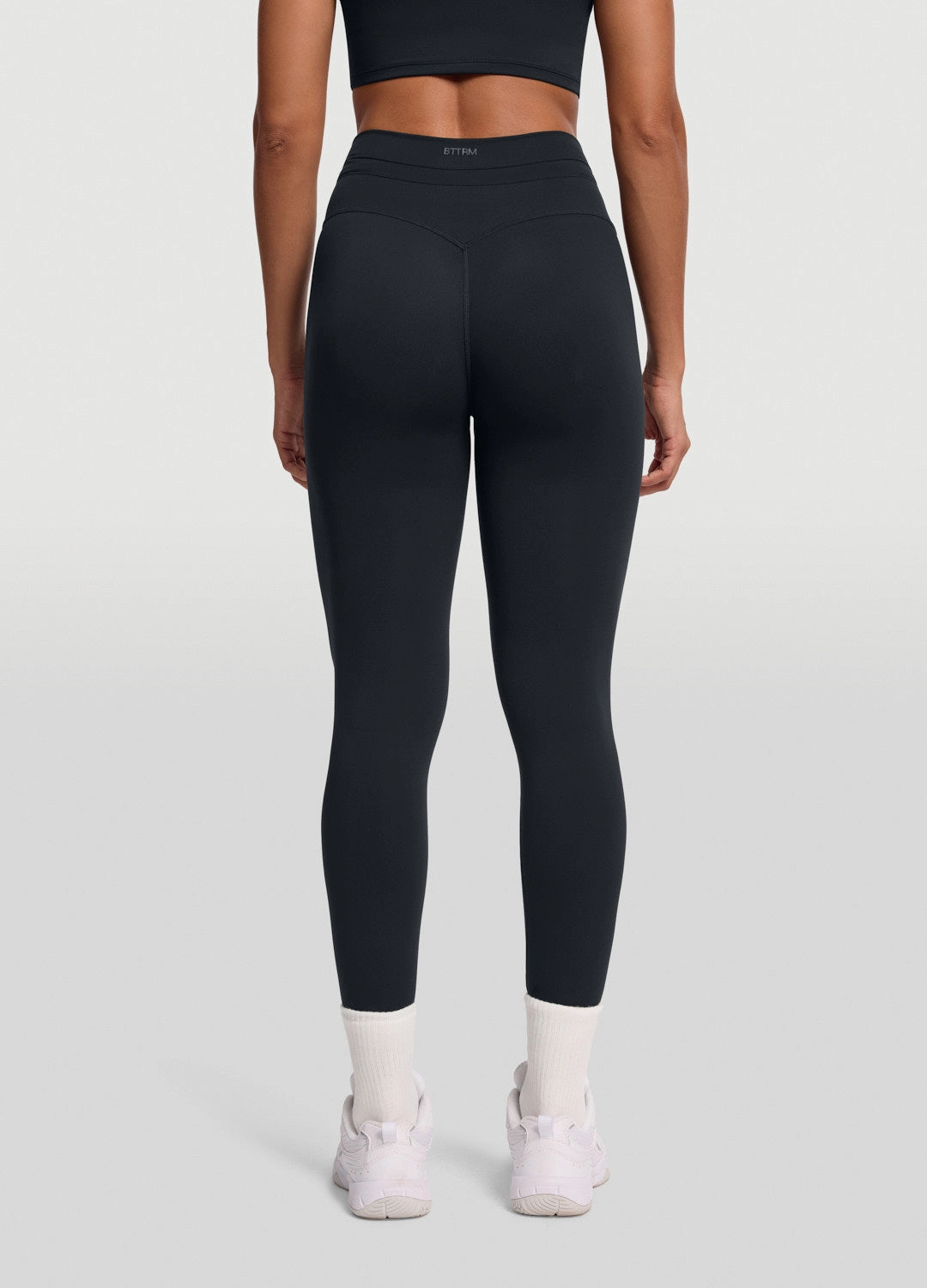 Sleek Drawstring Leggings Mesh Panel City Walk