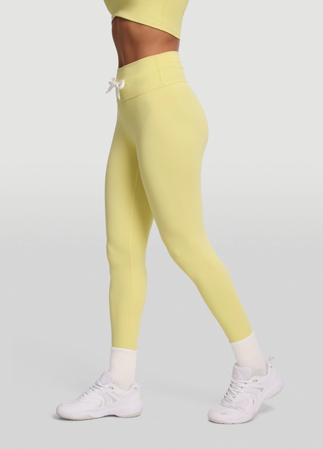 Sleek Drawstring Leggings Seamless Design Plus Size