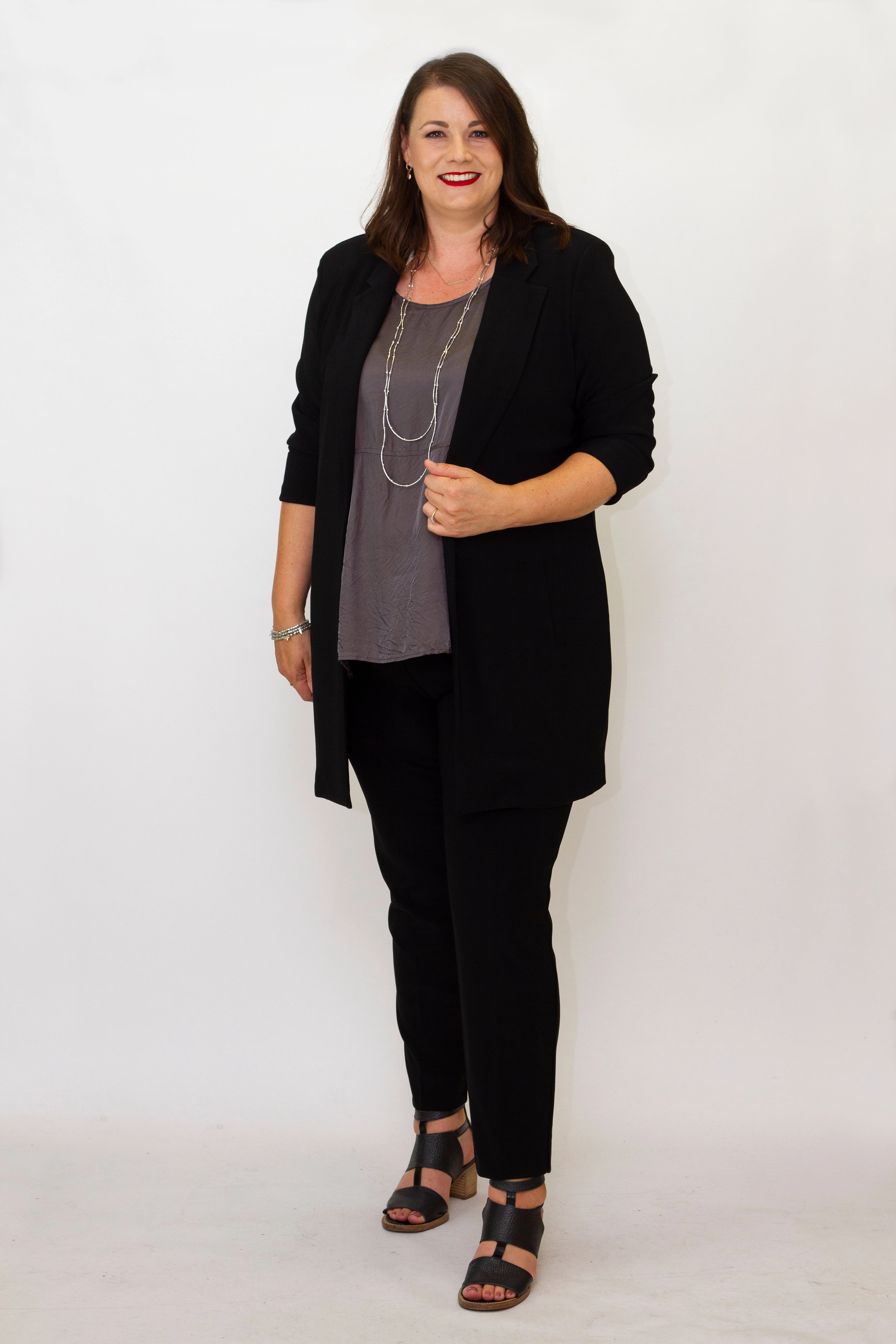 Joseph Ribkoff - 194192M Longline Jacket Minimalist Design