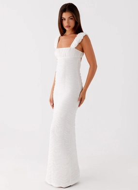 Evening Ready Senses Midi Dress - White