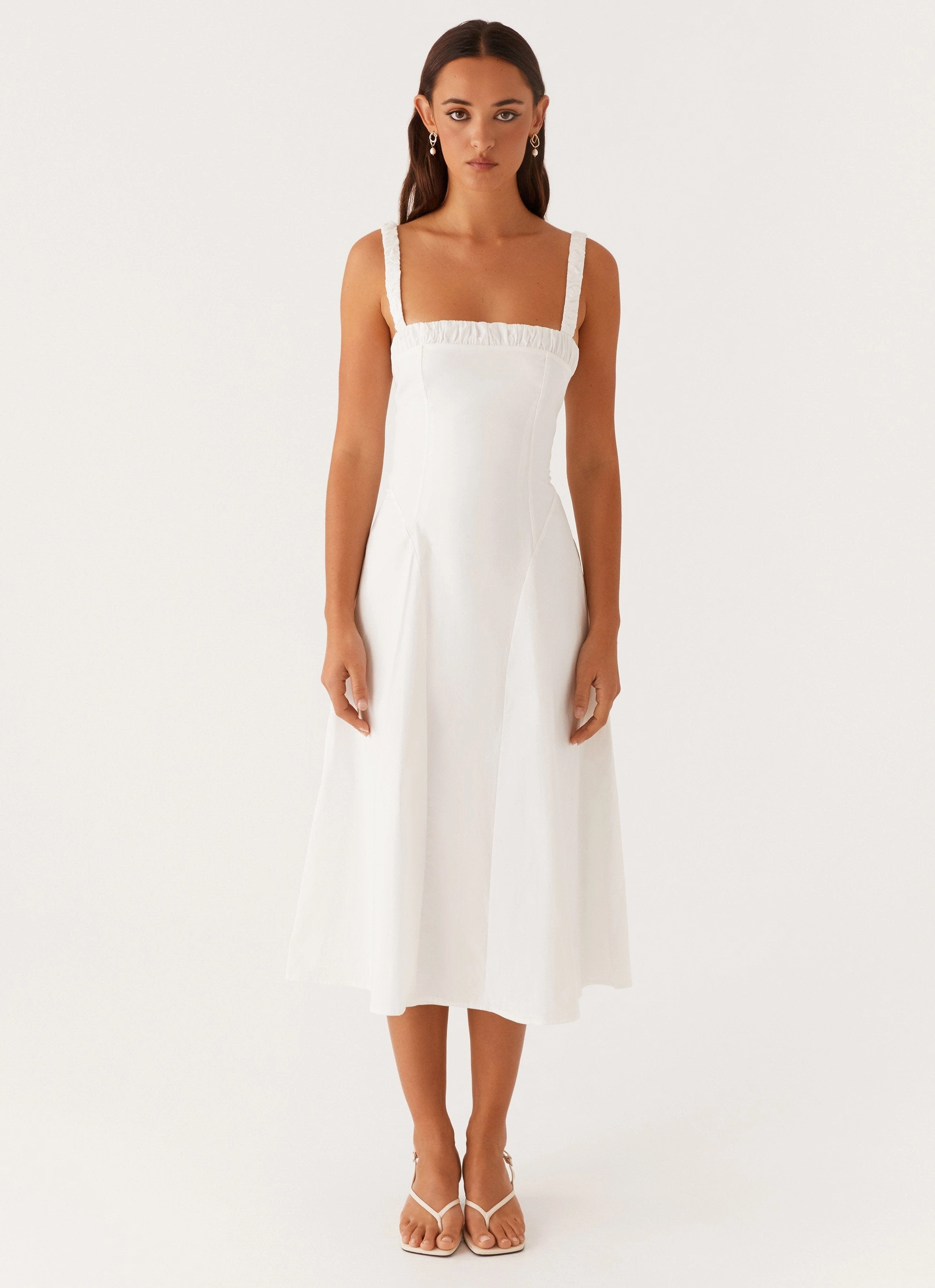 Statement Look Enola Midi Dress - White
