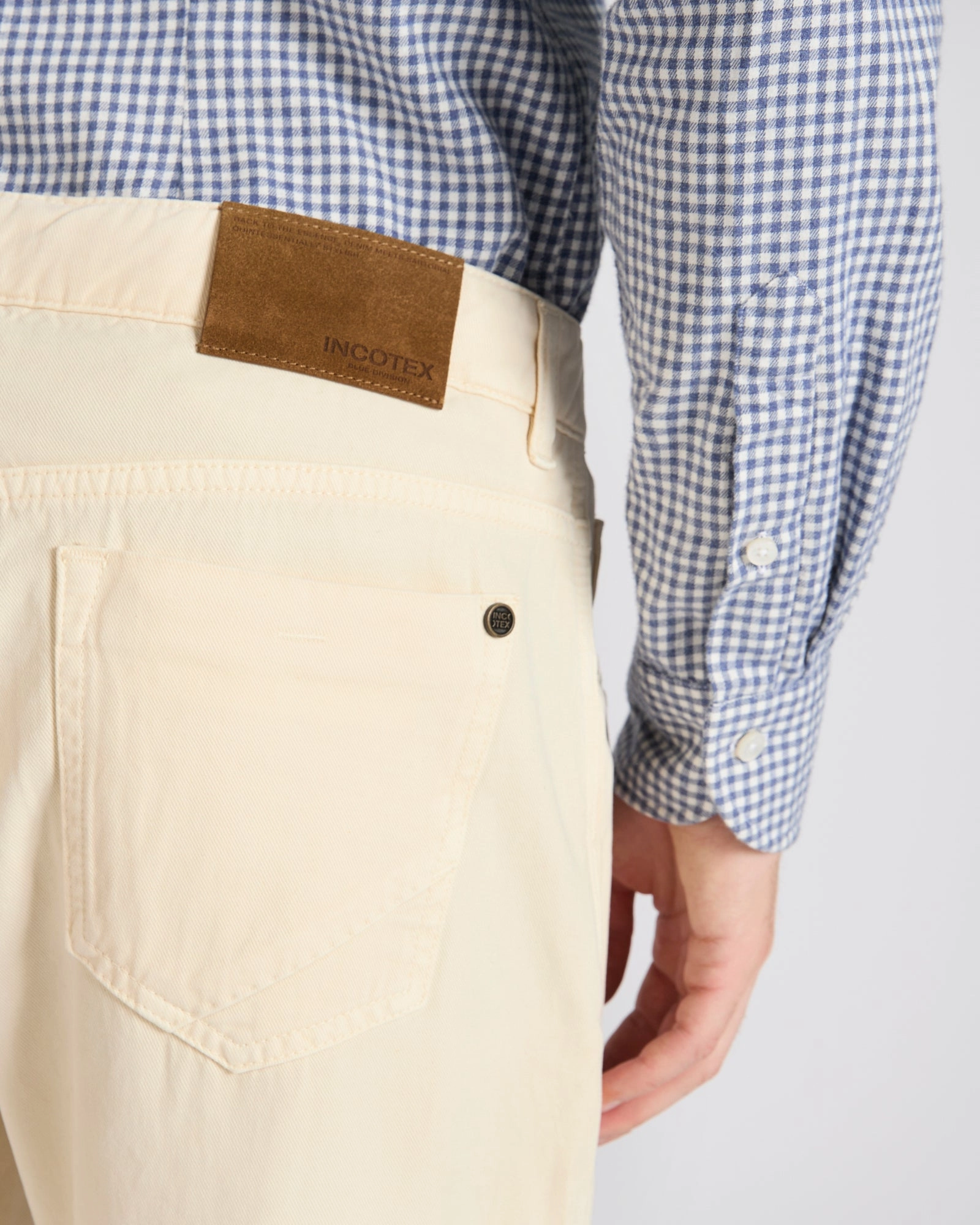 WaterproofTechnology Slim-fit five-pocket trousers in cotton and cashmere