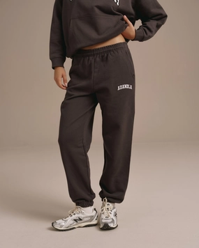 Smart Fit Varsity Sweatpants - Coffee Bean
