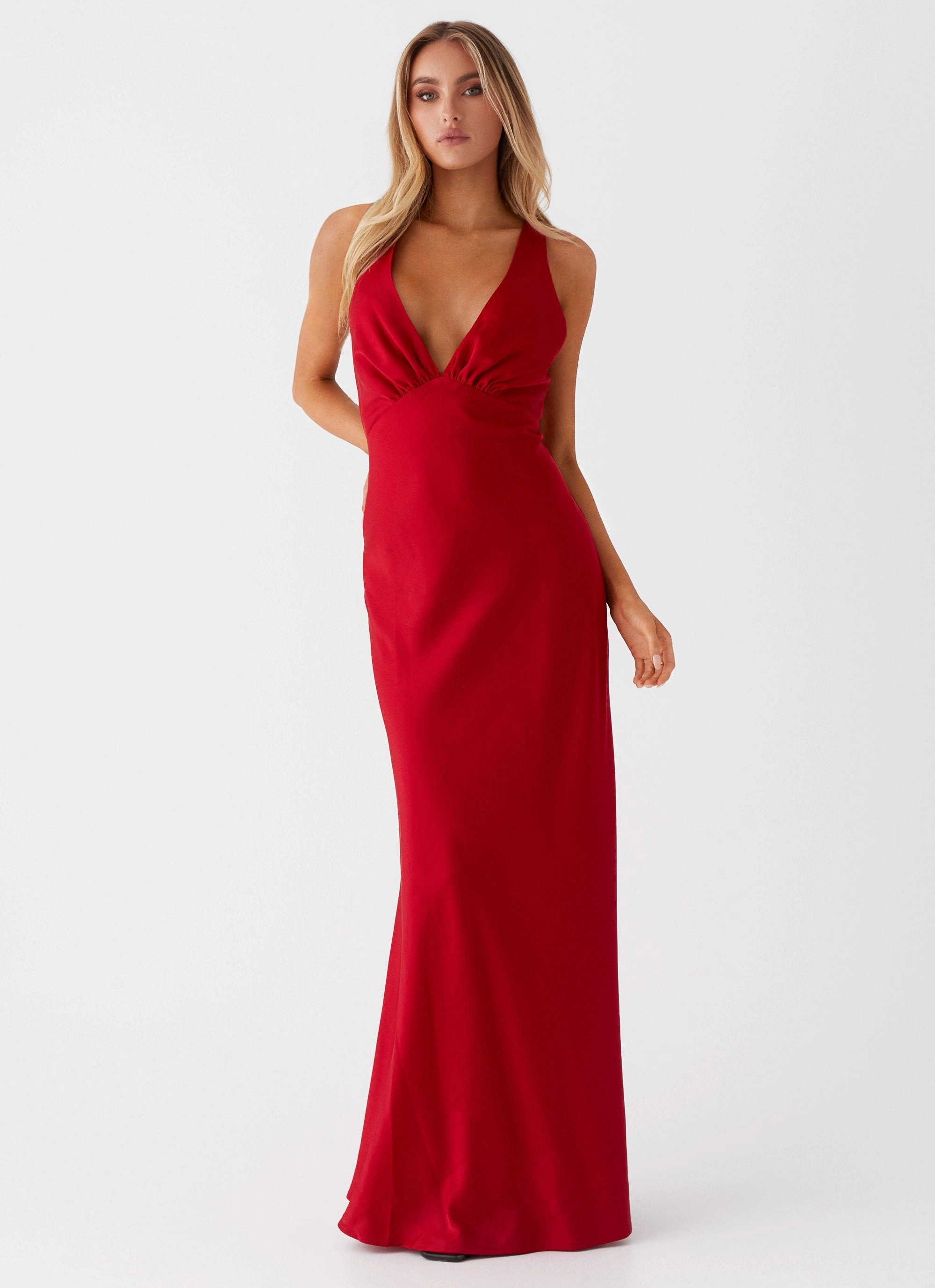 Slyvia Maxi Dress - Red Work Option