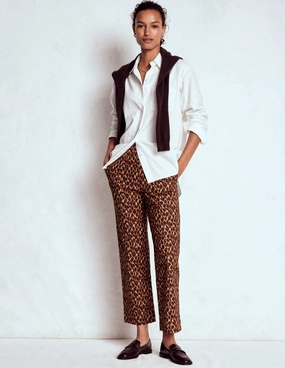 tailored look Smart 7/8 Trousers-Multi, Abstract Leopard