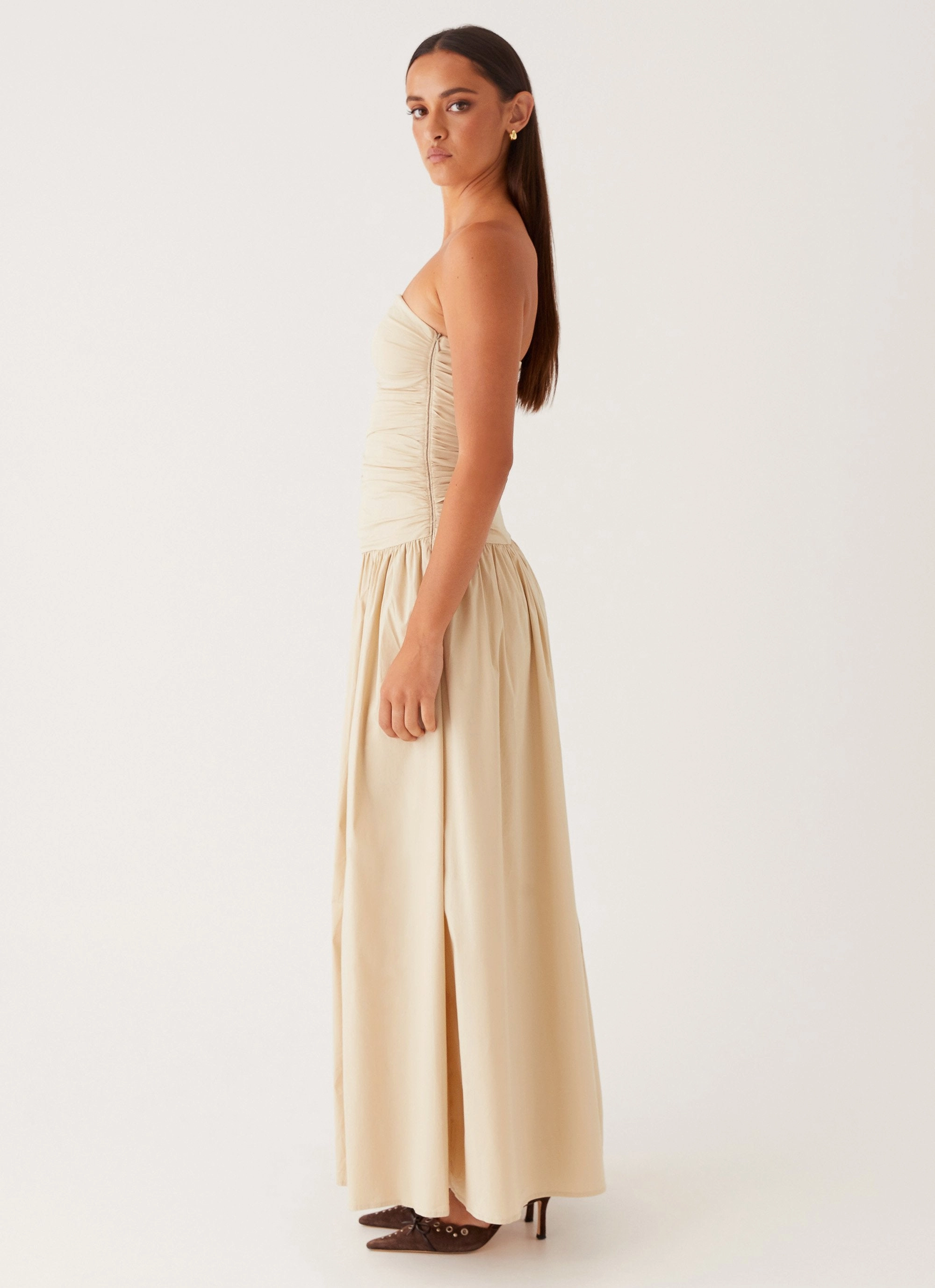 Carmel Maxi Dress - Ivory Bust-Enhancing Family Joy