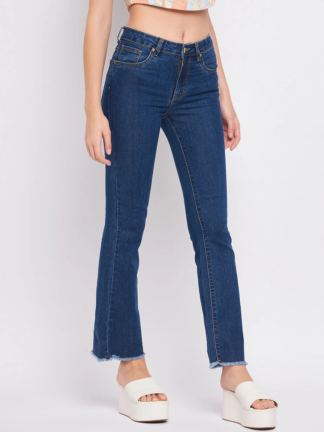 Fashion friendly Minimalist Elegant Madame Blue Denim
