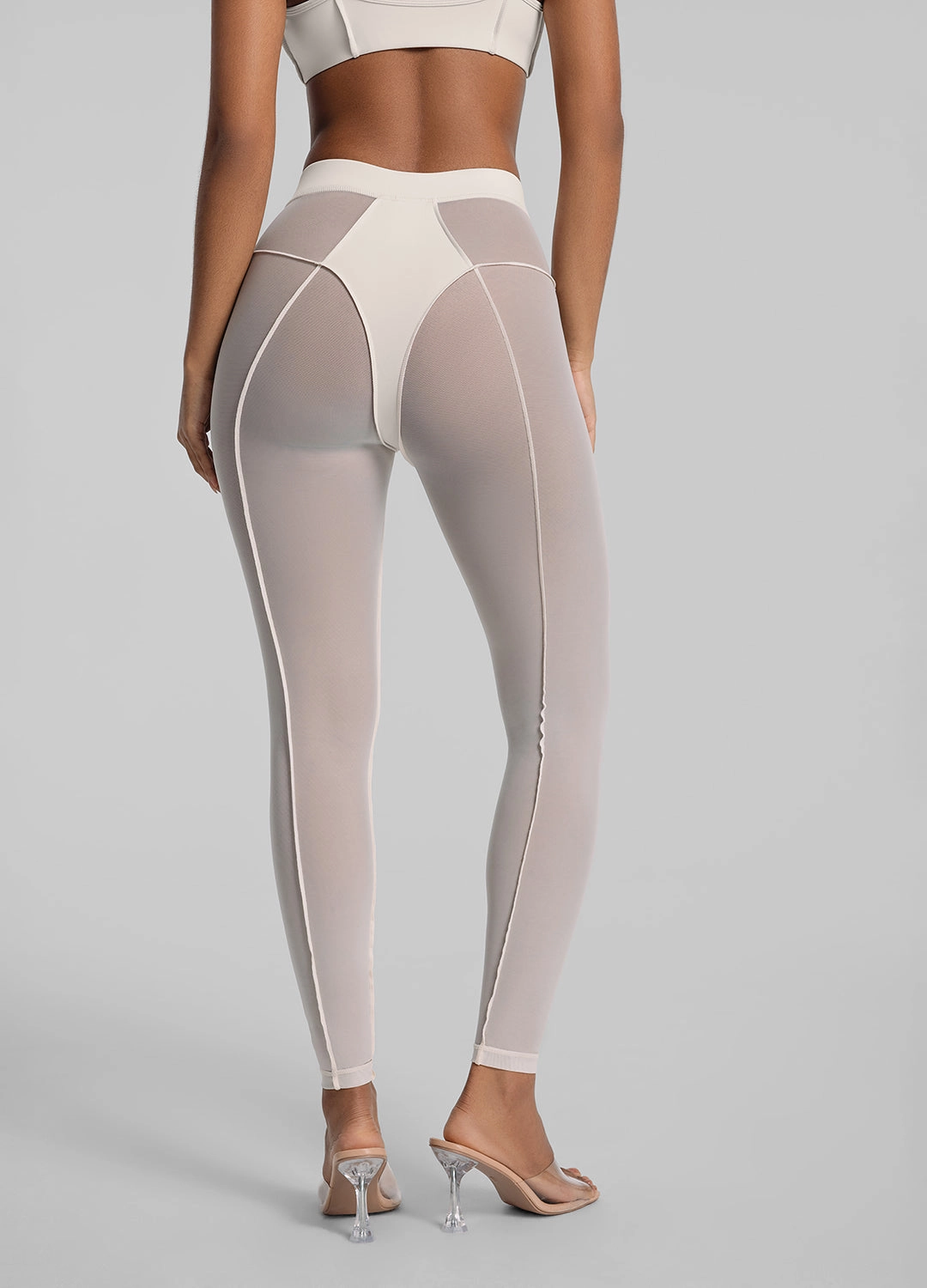 Semi-Sheer High-Rise Leggings Shape Retain Outdoor Lover