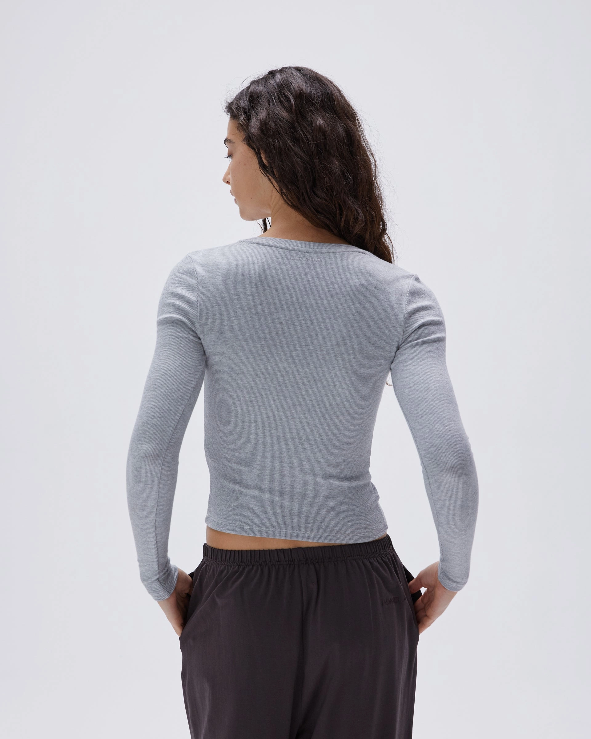 Modal Cotton Pants - Coffee Bean high waisted