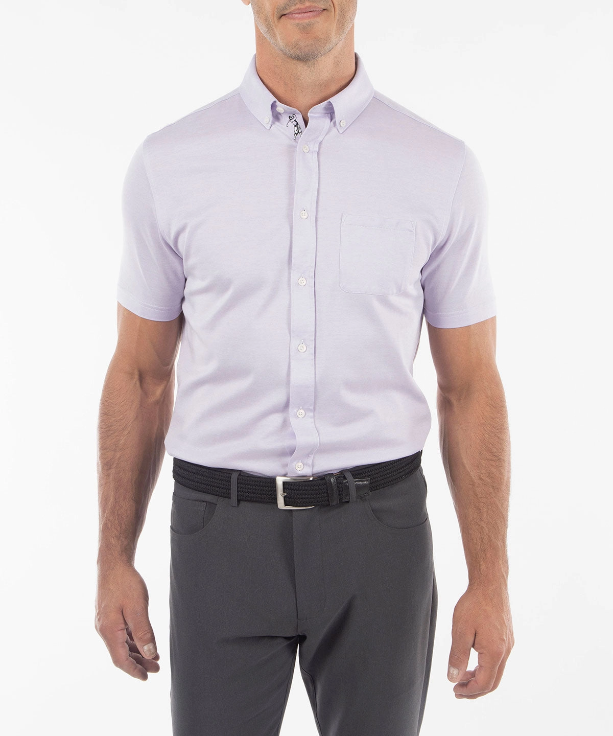 Elegant Finish Eco-friendly Signature Cotton Knit Short-Sleeve Cabana Sport Shirt