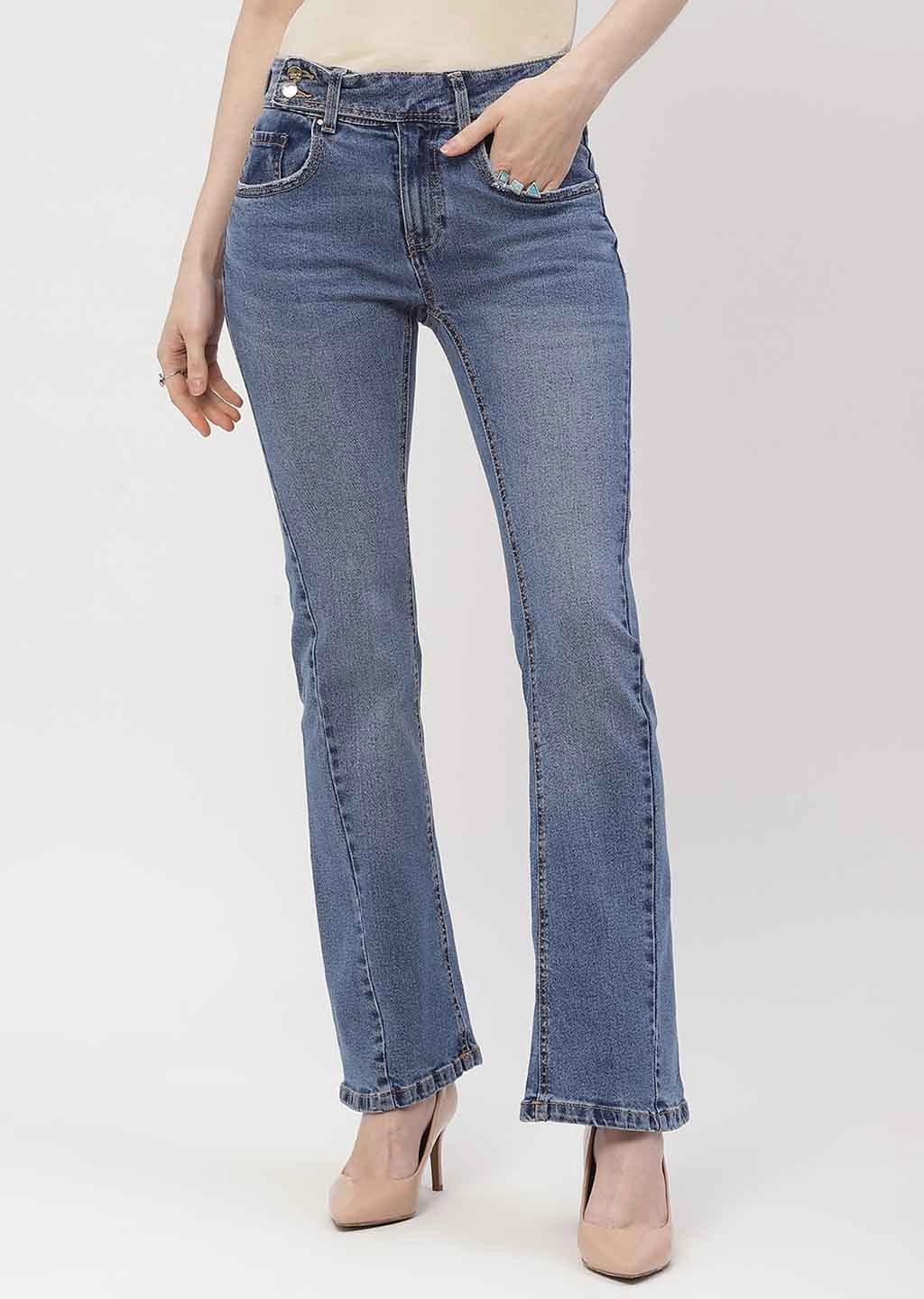 Everyday Motion All weather Madame Cut Seam Dark Blue Flared Jeans