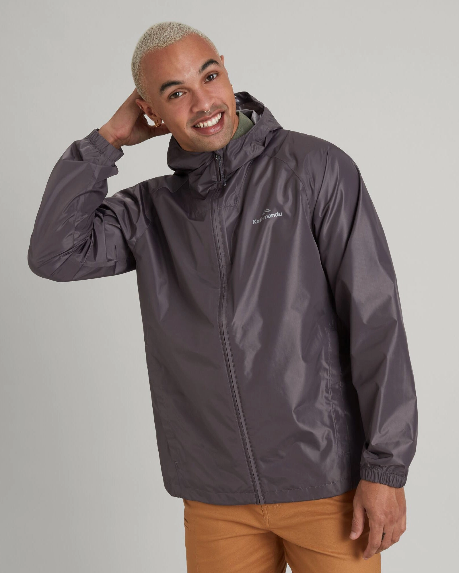 Men's Pocket-it 2-layer Rain Jacket - Light Quartz Very Cold City Style