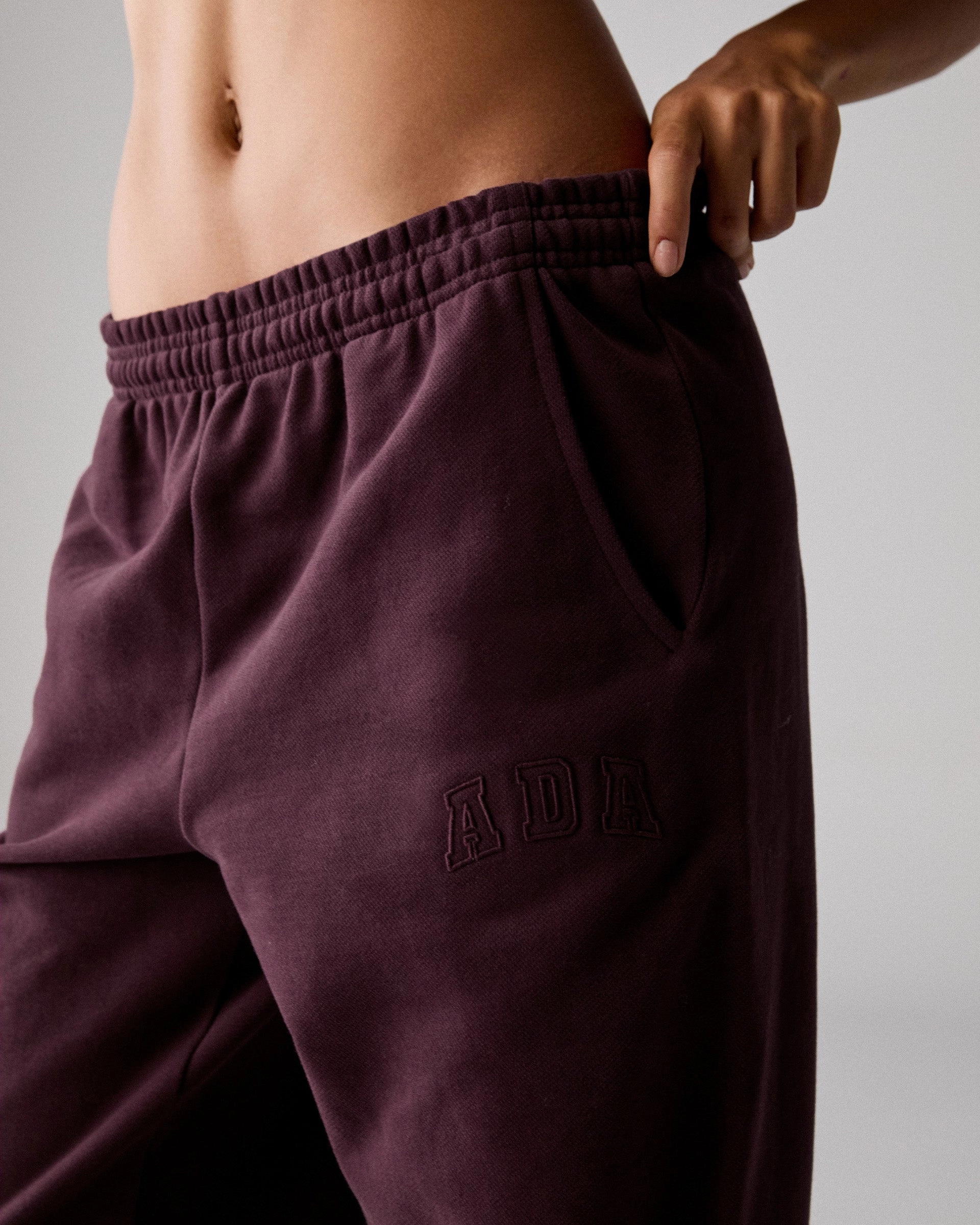 Effortless Look ADA Sweatpants - Dark Cherry