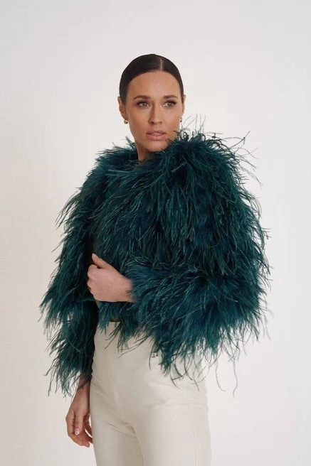 Birds of a Feather - BOAFC046 Dita Ostrich Jacket Waterproof Coating Reinforced Collar Structure