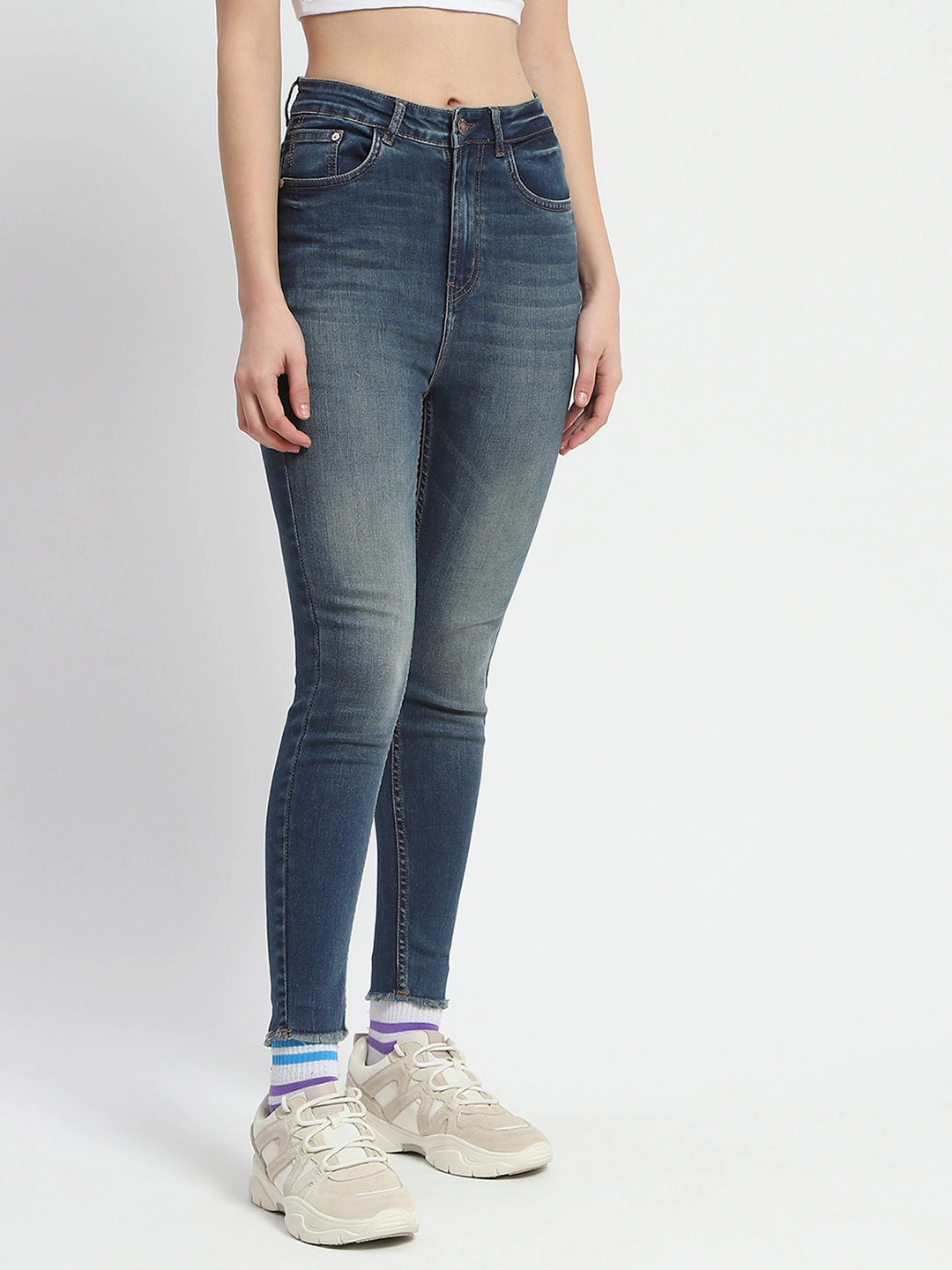 Madame Whiskered Stone Wash Green Tinted Cotton Denim Smart Design Rainy Day Winter Warmth Autumn Days