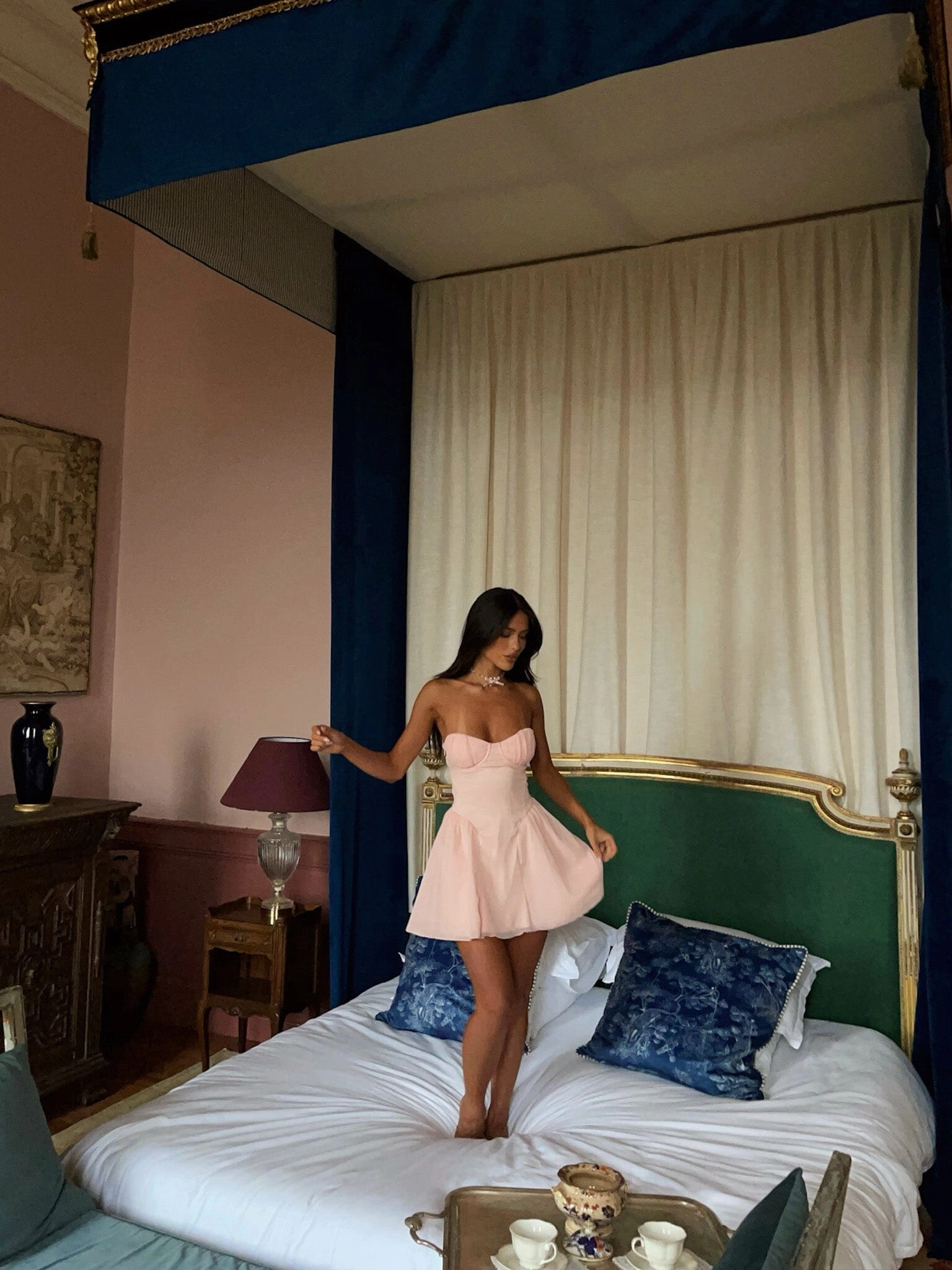 JAID MINI DRESS BABY PINK Urban Ready Versatile Wear