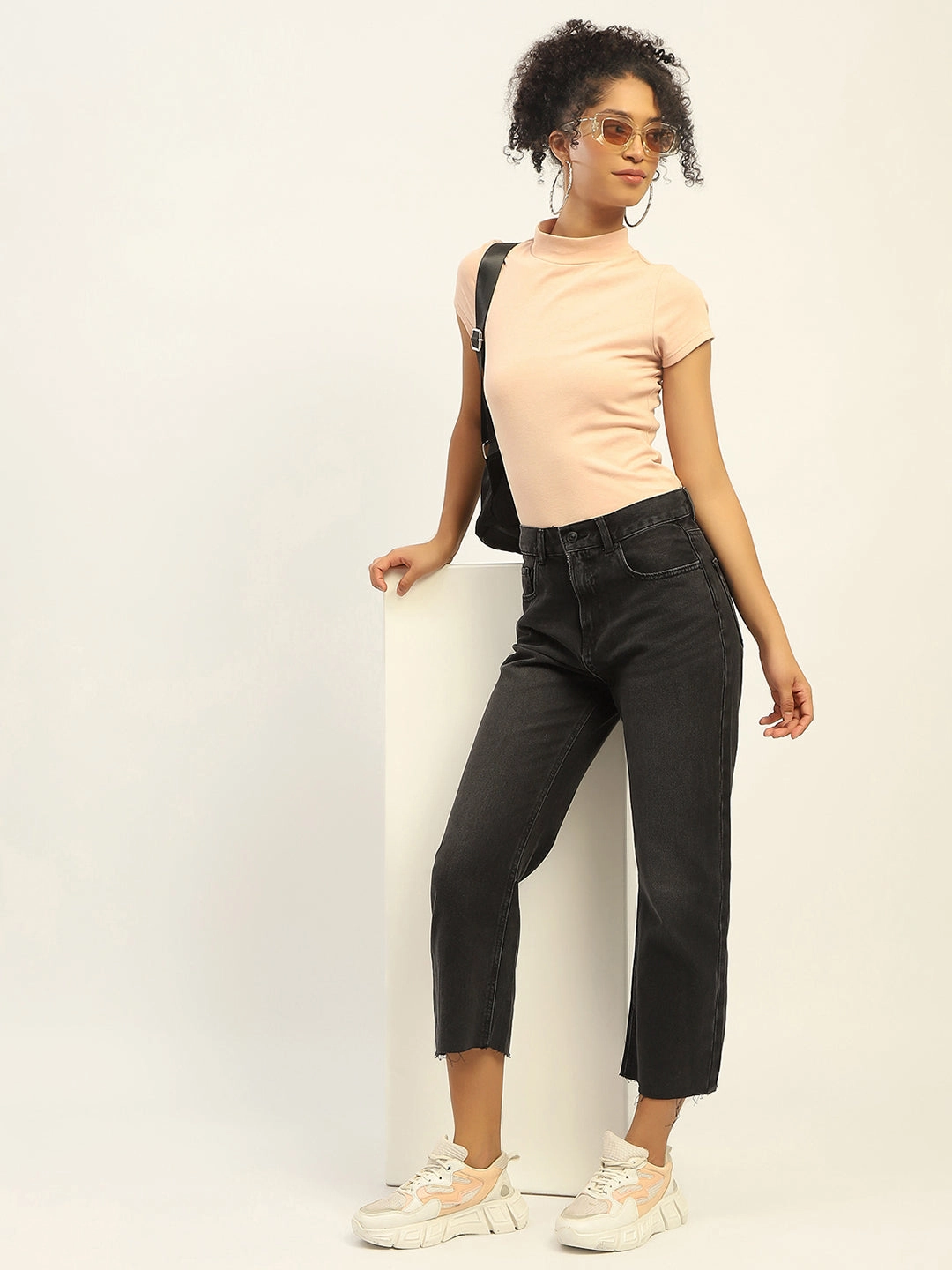 Flawless Design Timeless Match Madame Black Boyfriend Fit Cotton Denim